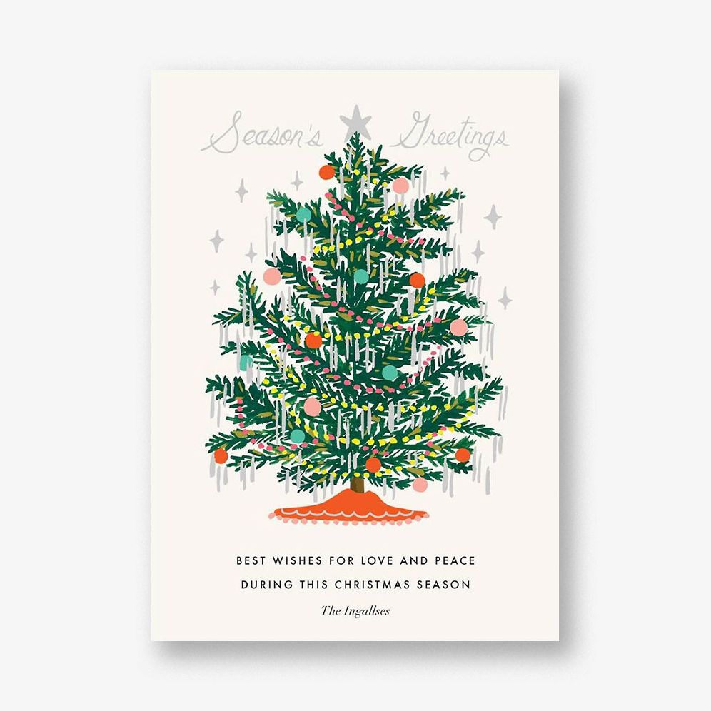 Tinsel Tannenbaum Holiday Photo Card