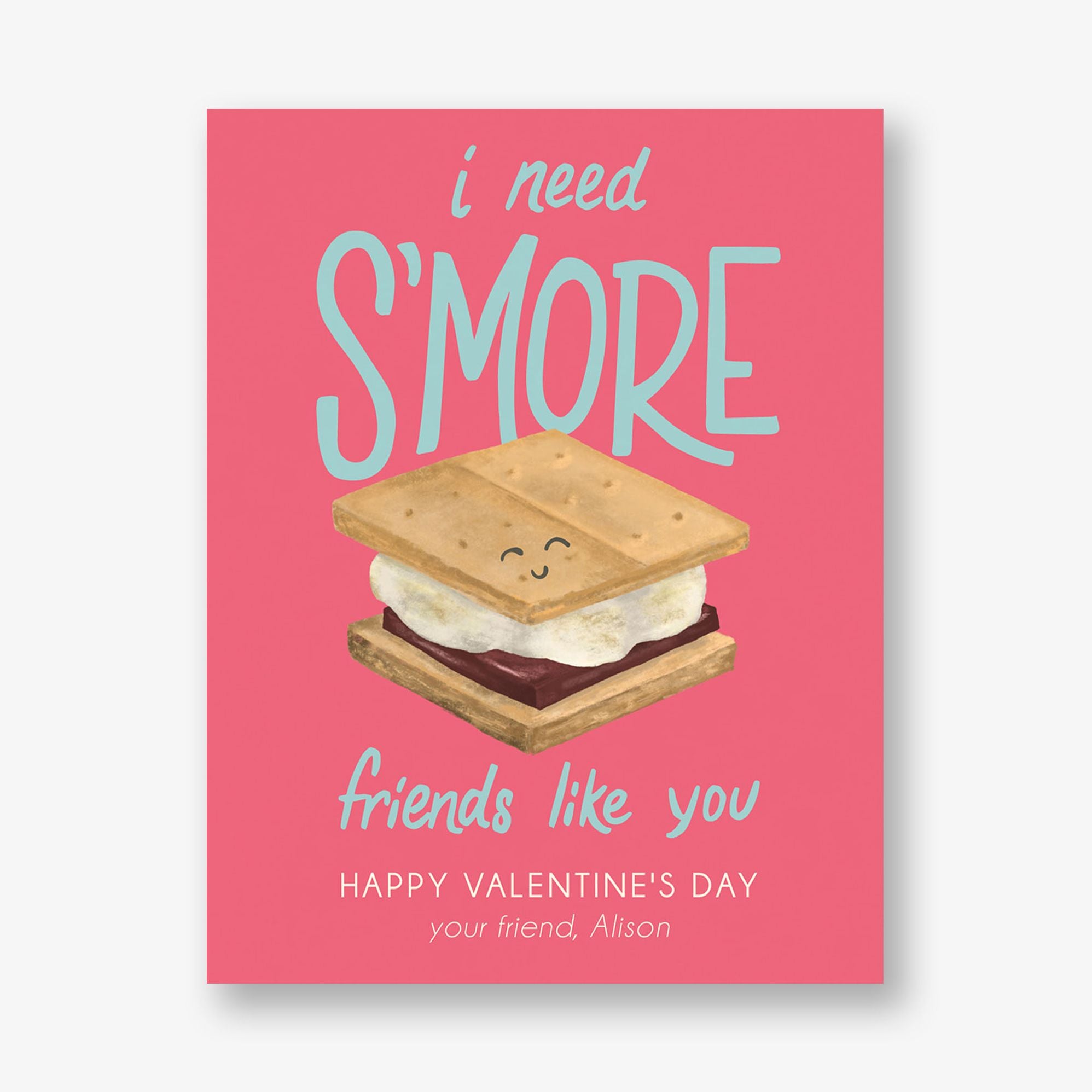 S'mores Custom Valentine Card