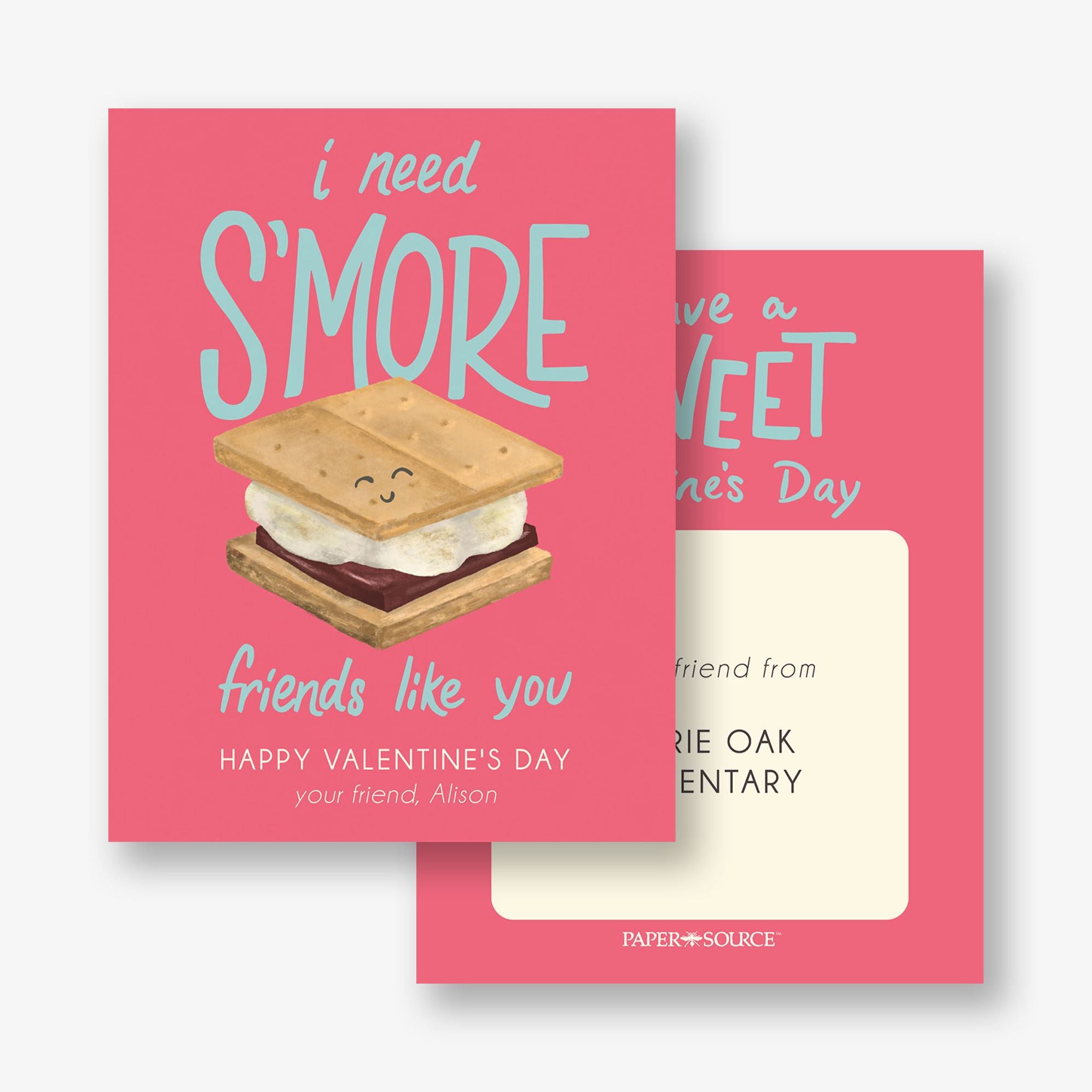 S'mores Custom Valentine Card