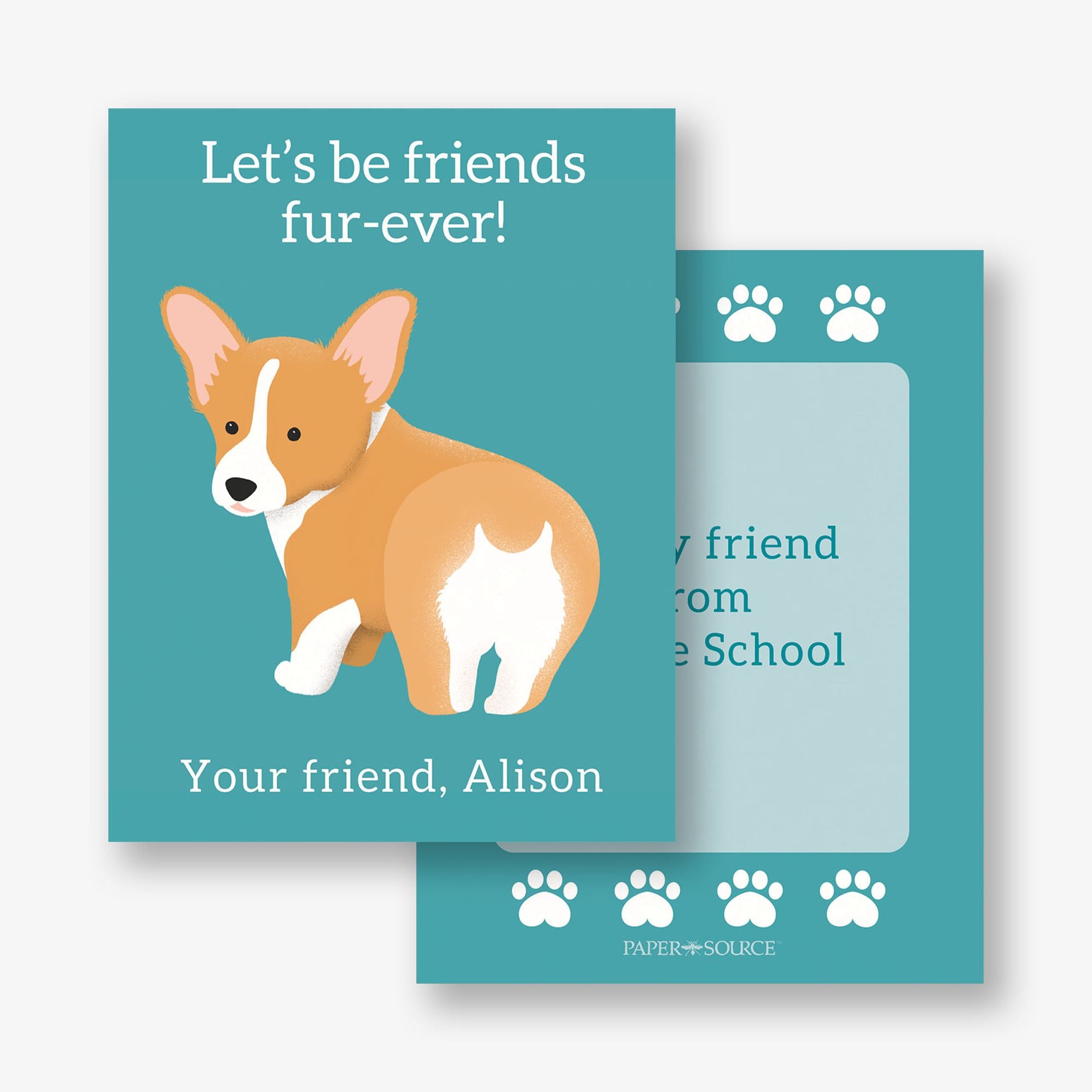 Corgi Custom Valentine Card