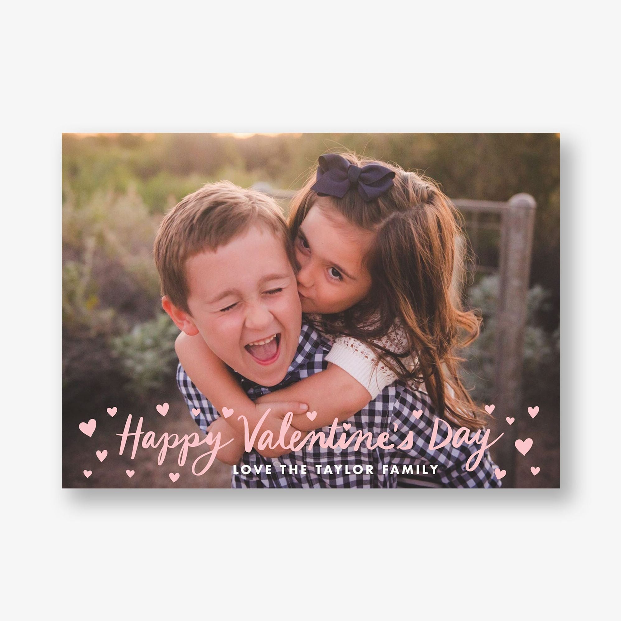 Valentine's Day Hearts Photo Card