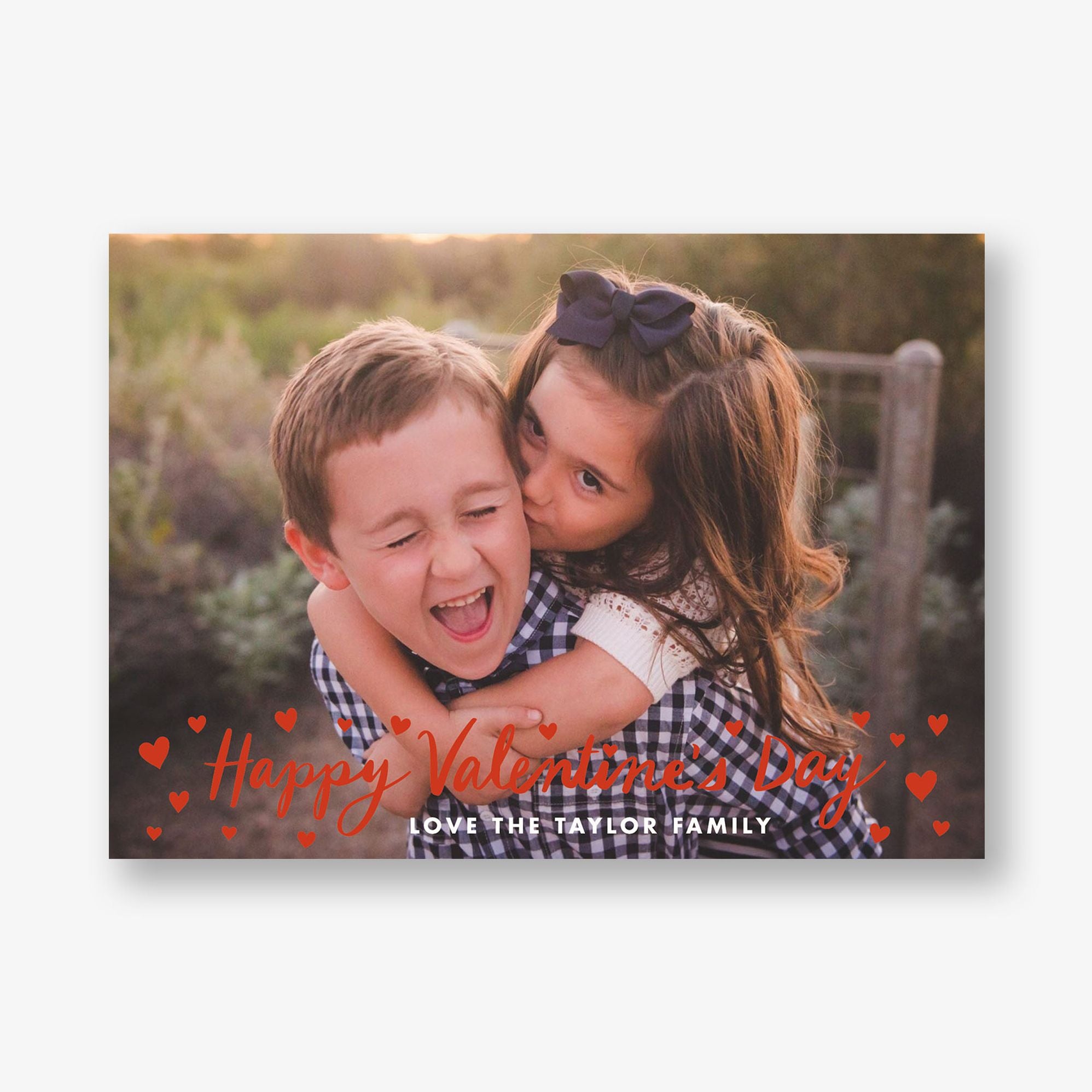 Valentine's Day Hearts Photo Card