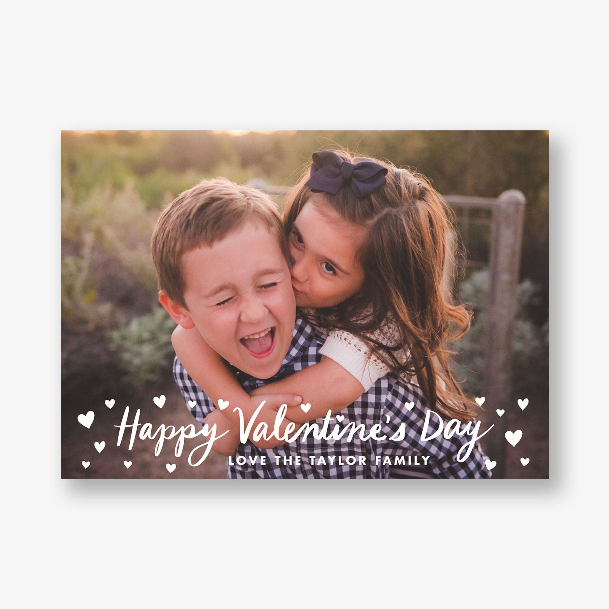 Valentine's Day Hearts Photo Card