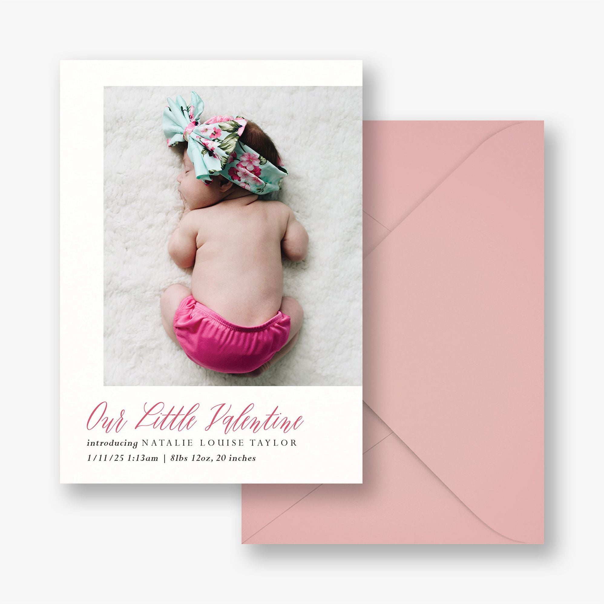 Our Little Valentine Photo Card