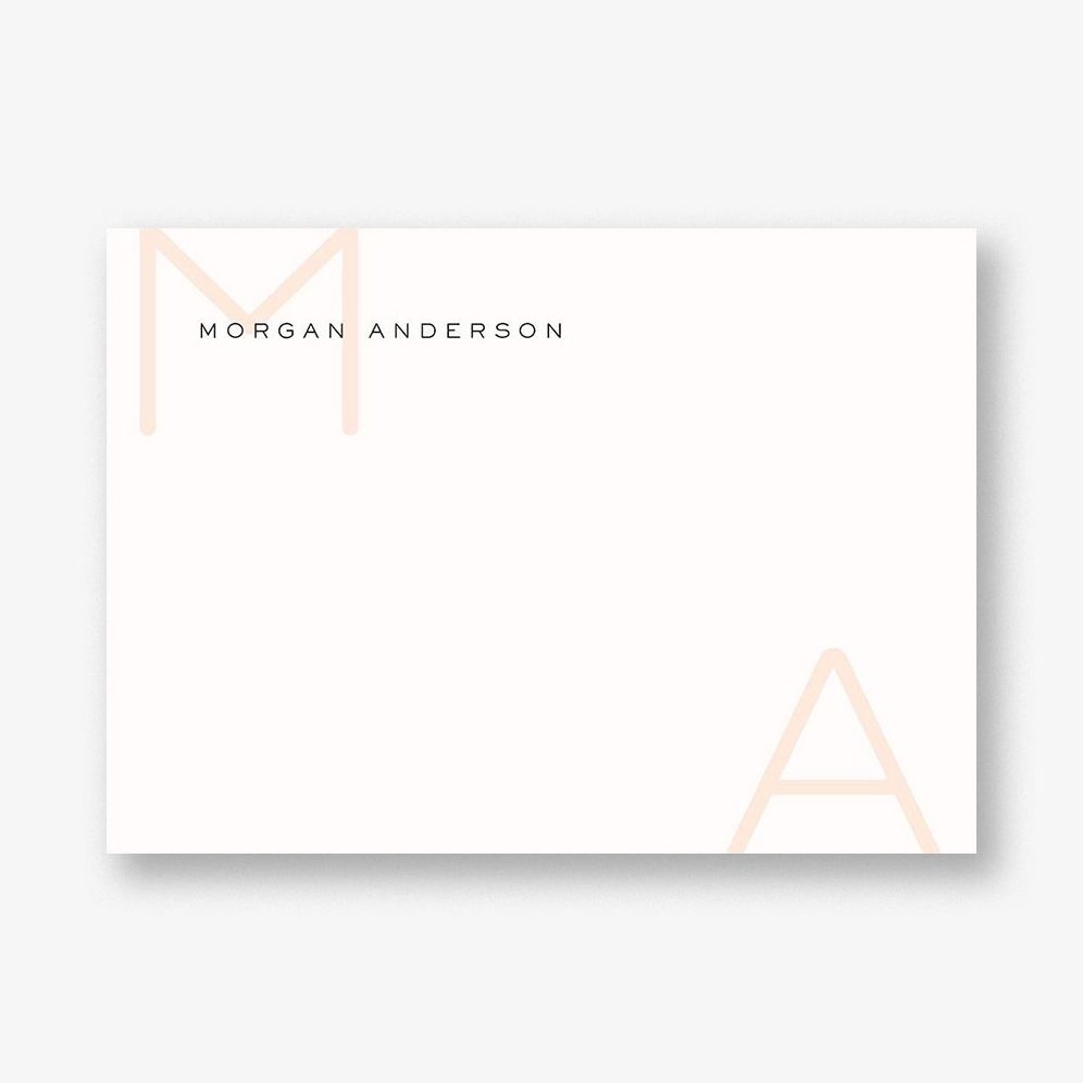 Large Initials Stationery