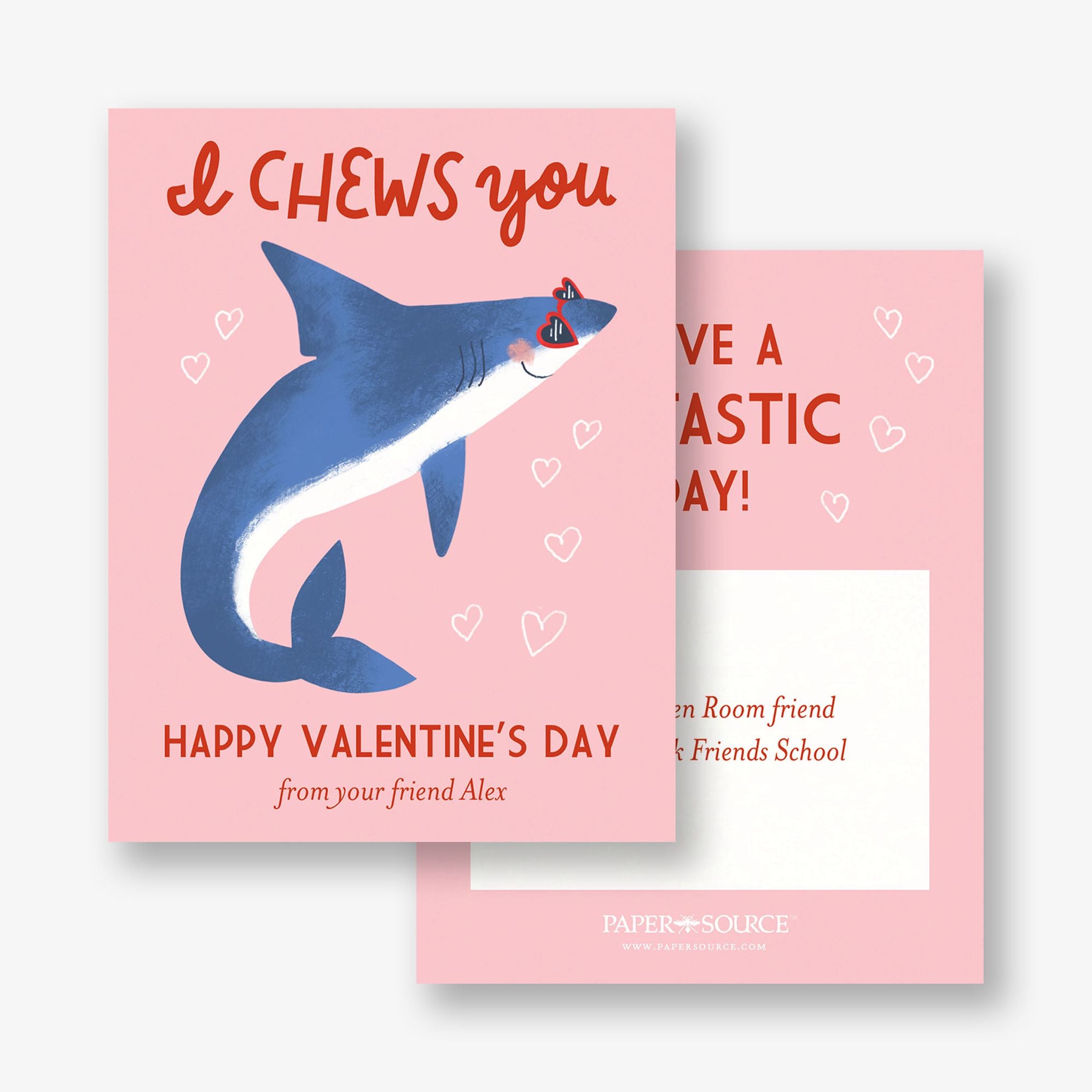 Val Shark Custom Valentine Card