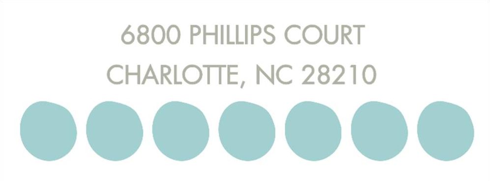 Big Dots Return Address Label