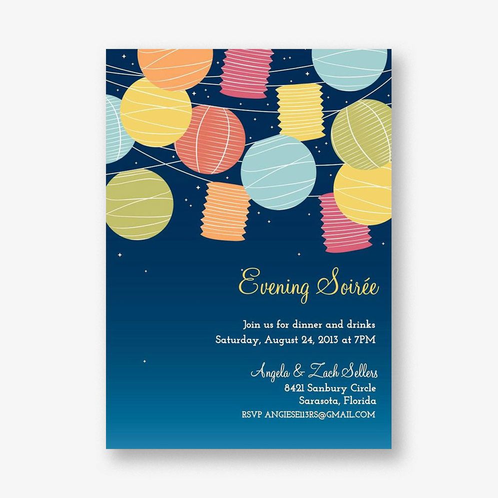 Lanterns Party Invitation