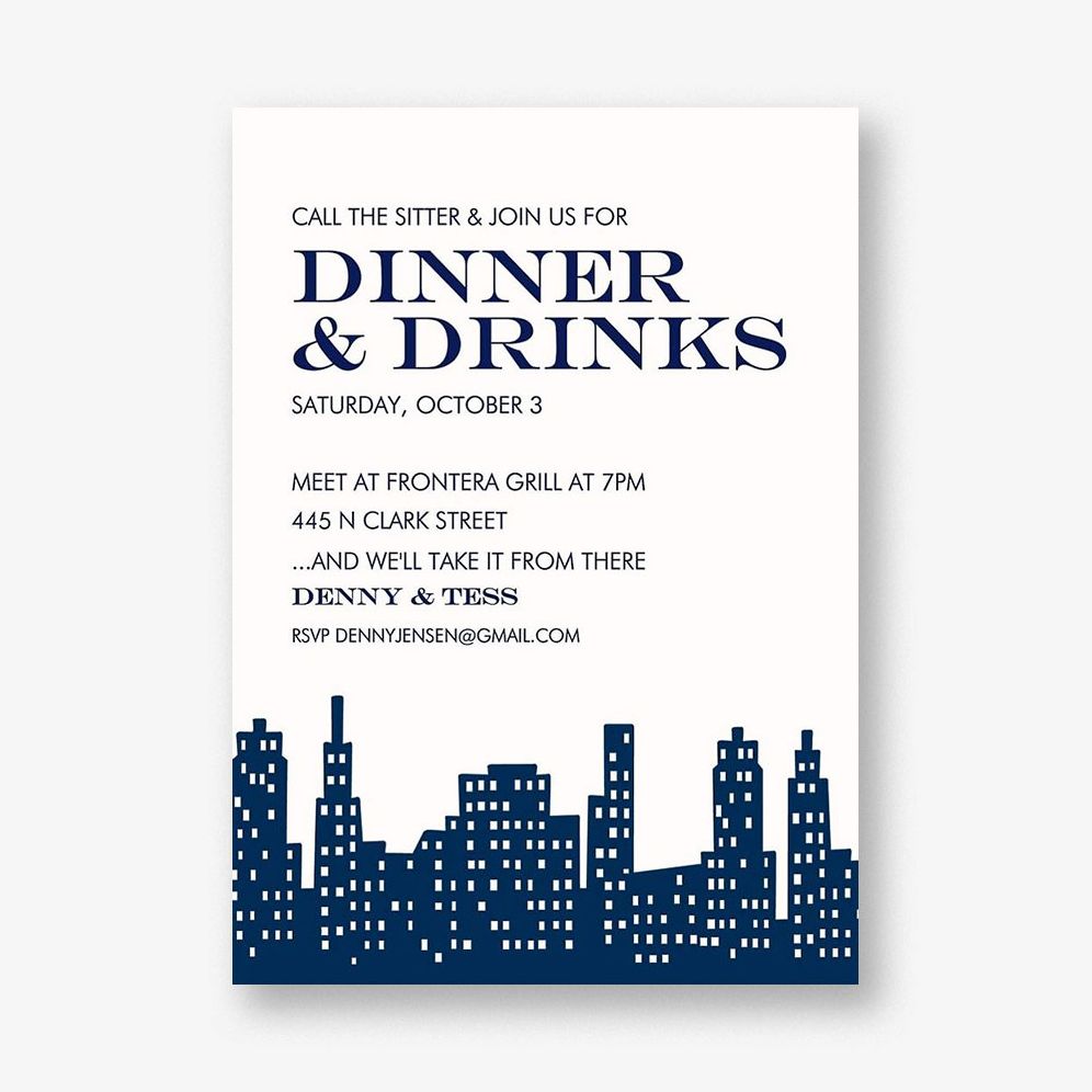 Skyline Party Invitation