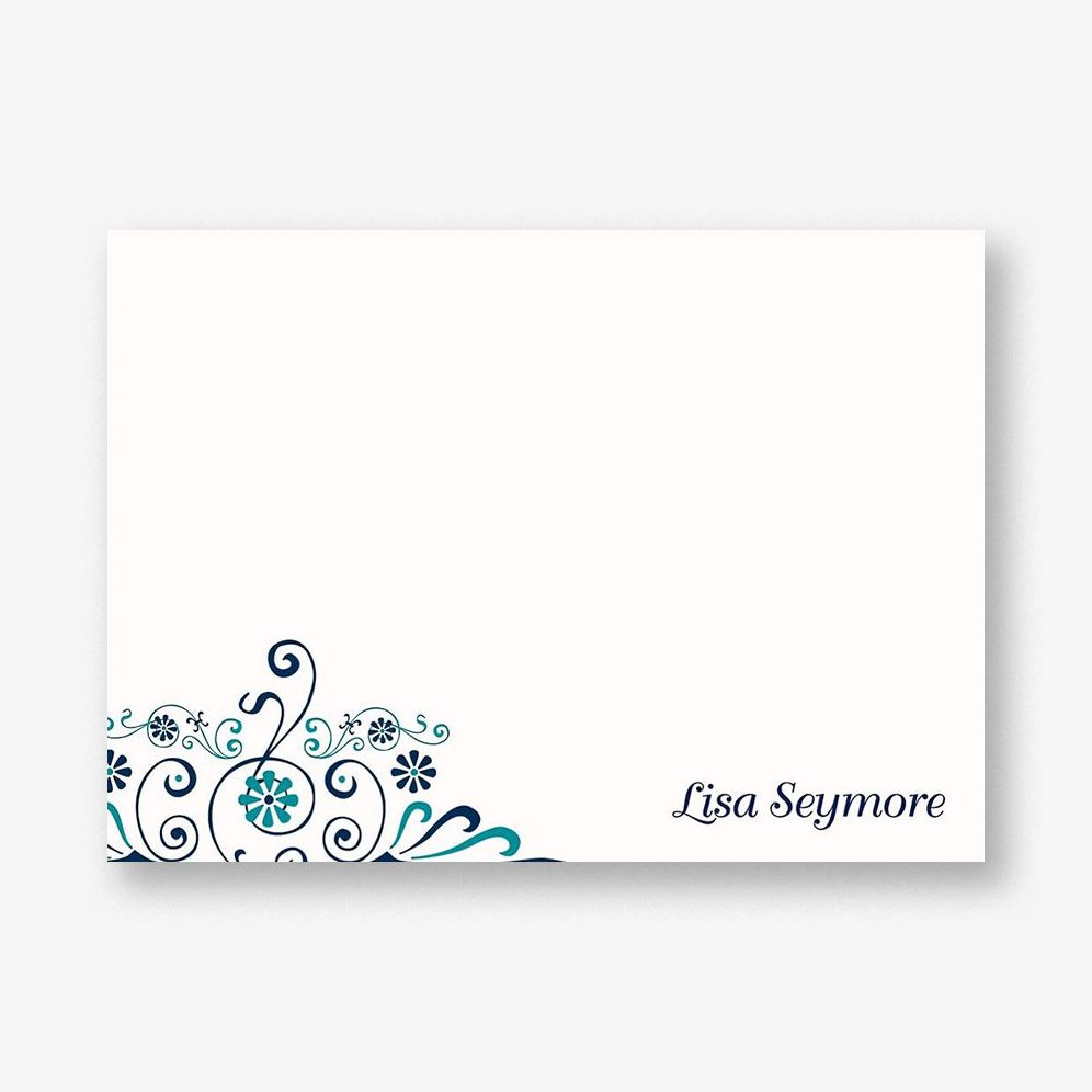 Swirls A6 Stationery