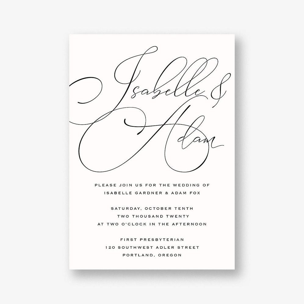 Signature Wedding Invitation