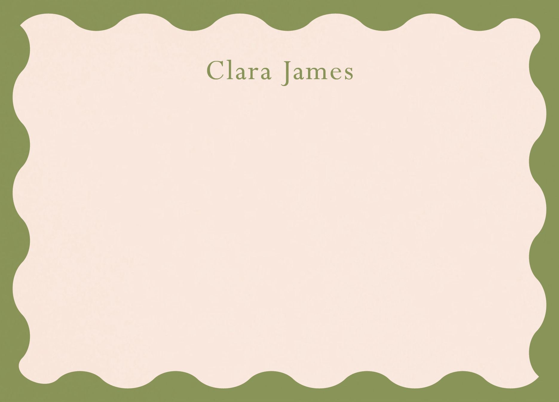 Wiggle Frame Stationery
