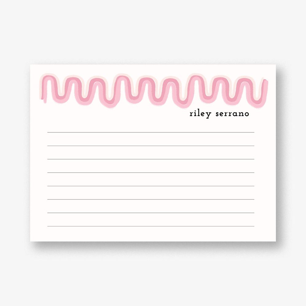 Doodle Wave Pastel Stationery