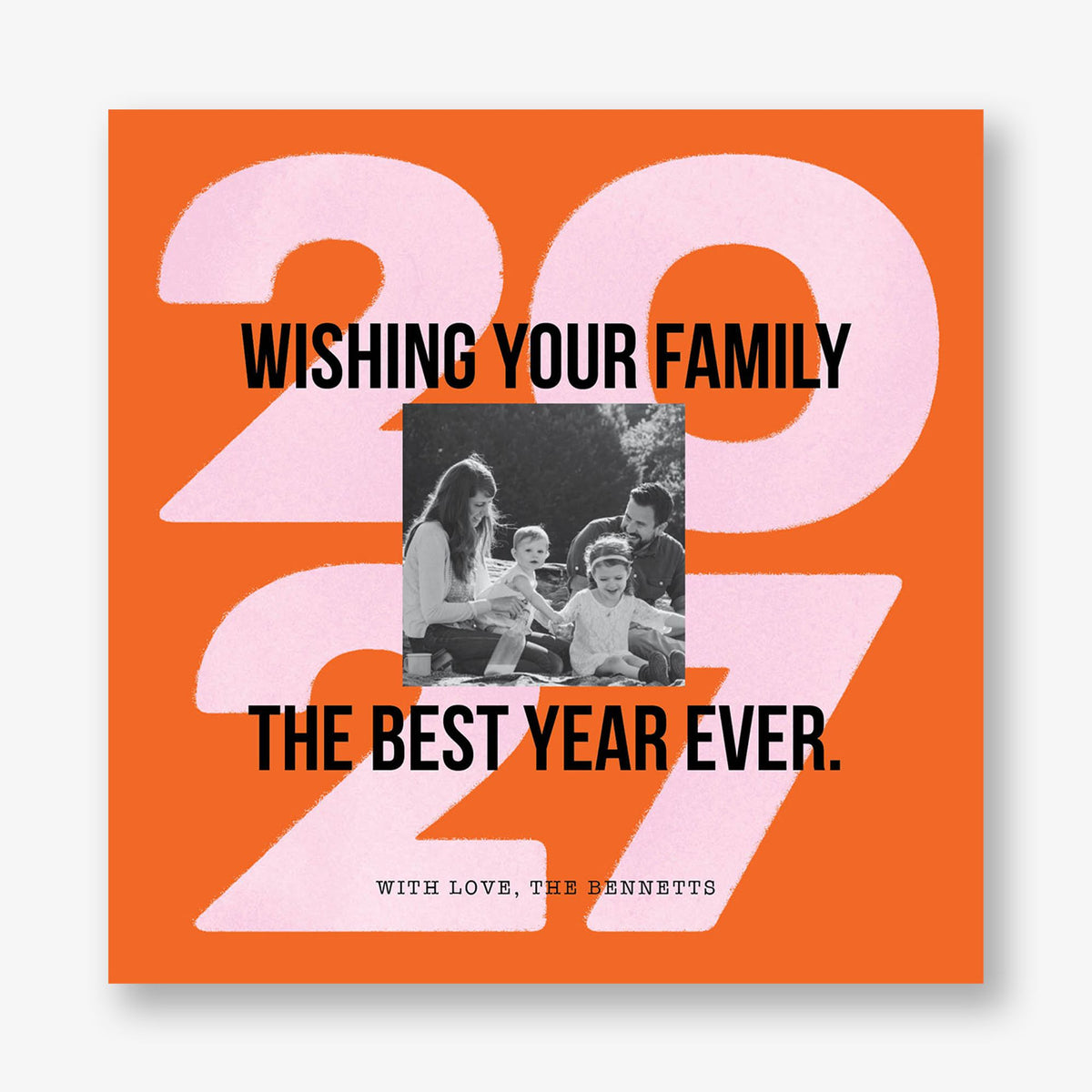 Lucky Us Holiday Photo Card