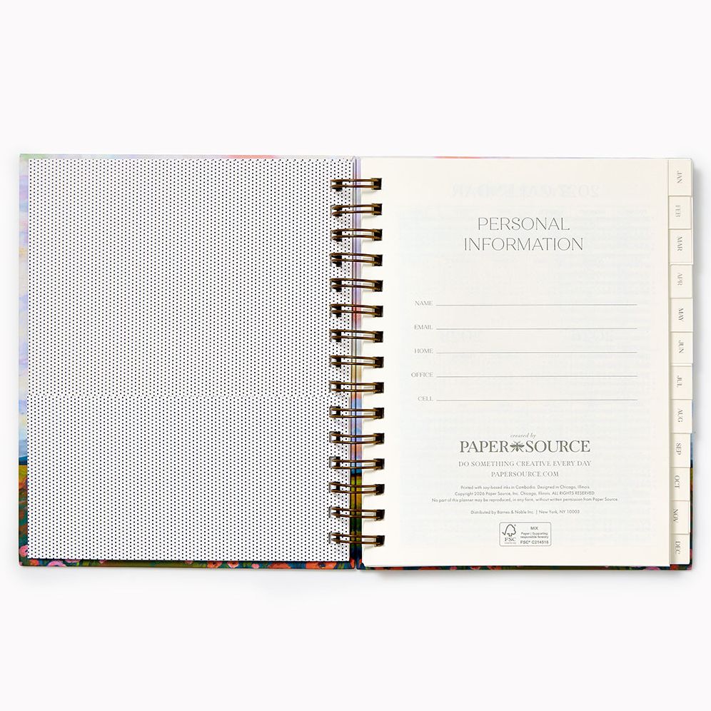 12-Month Green Fields Custom Planner