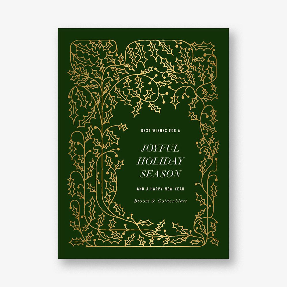 Holly Forest Holiday Card