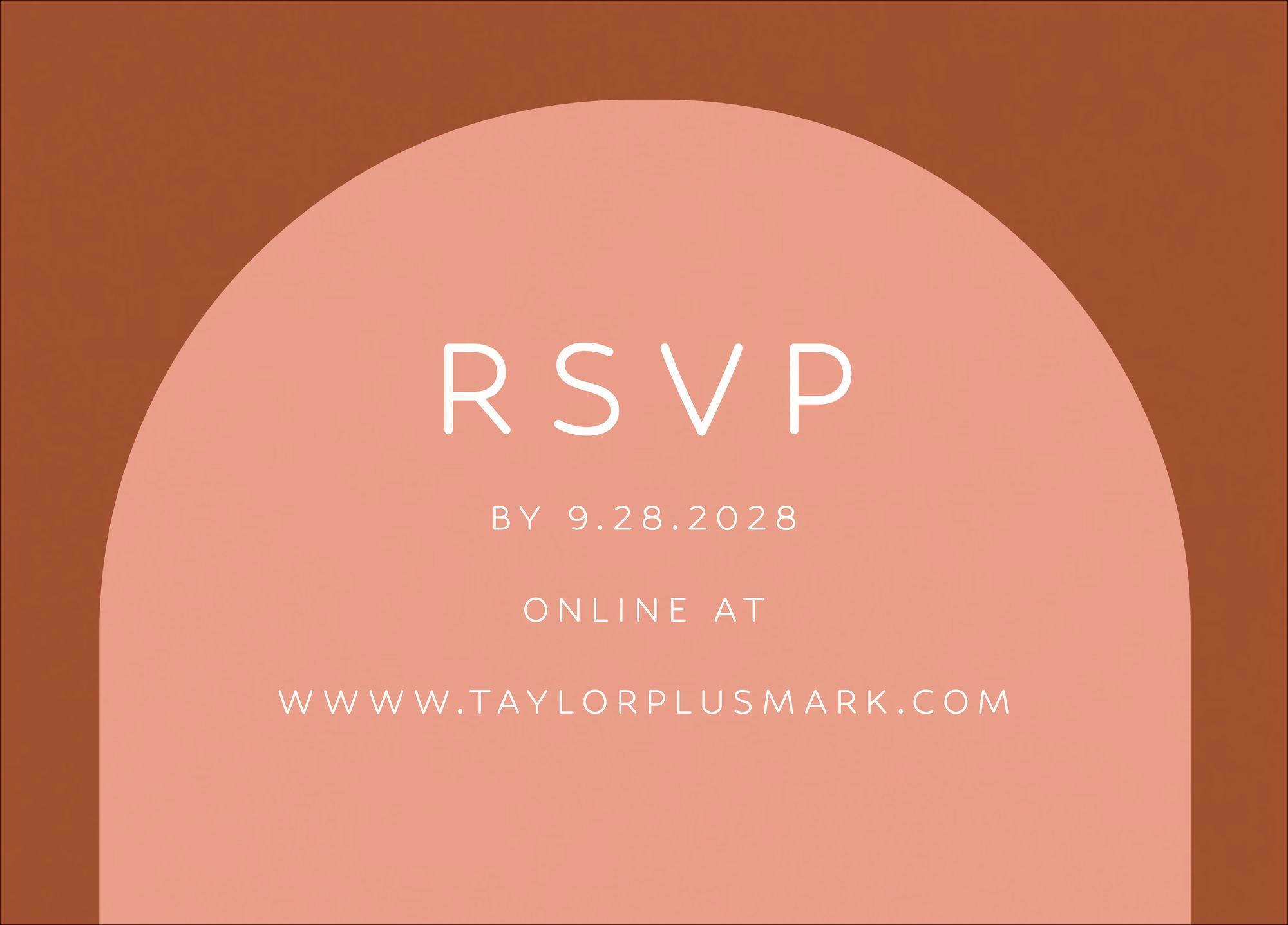 Colorful Arch Response Card