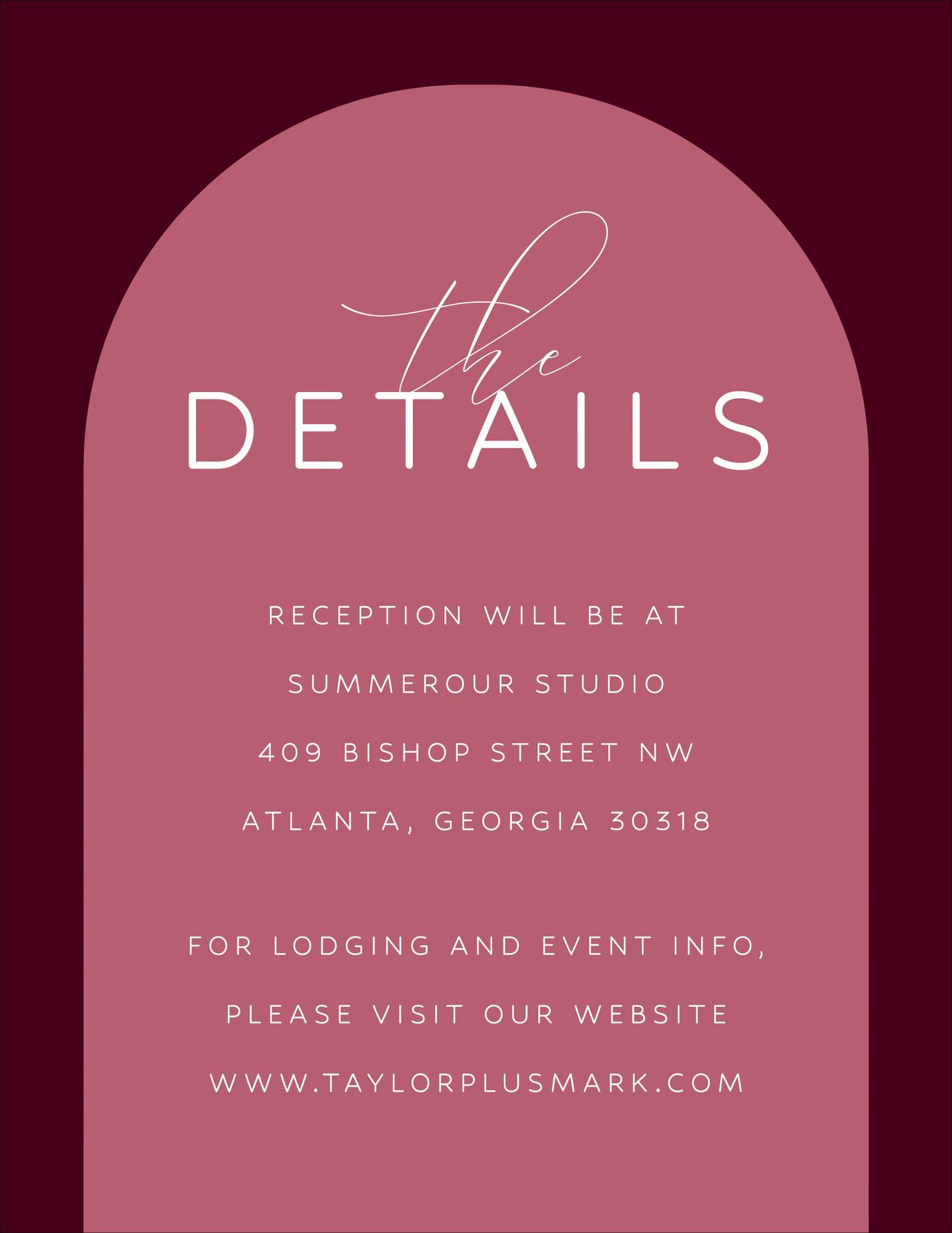 Colorful Arch Information Card