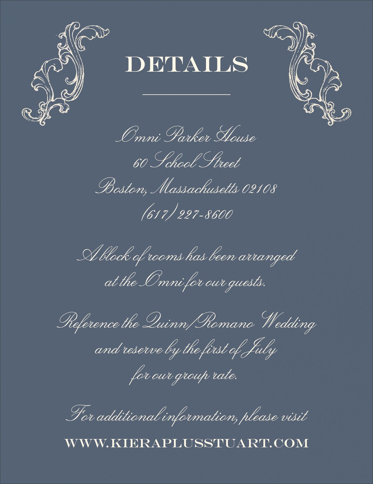 Gilded Filigree Foil Information Card