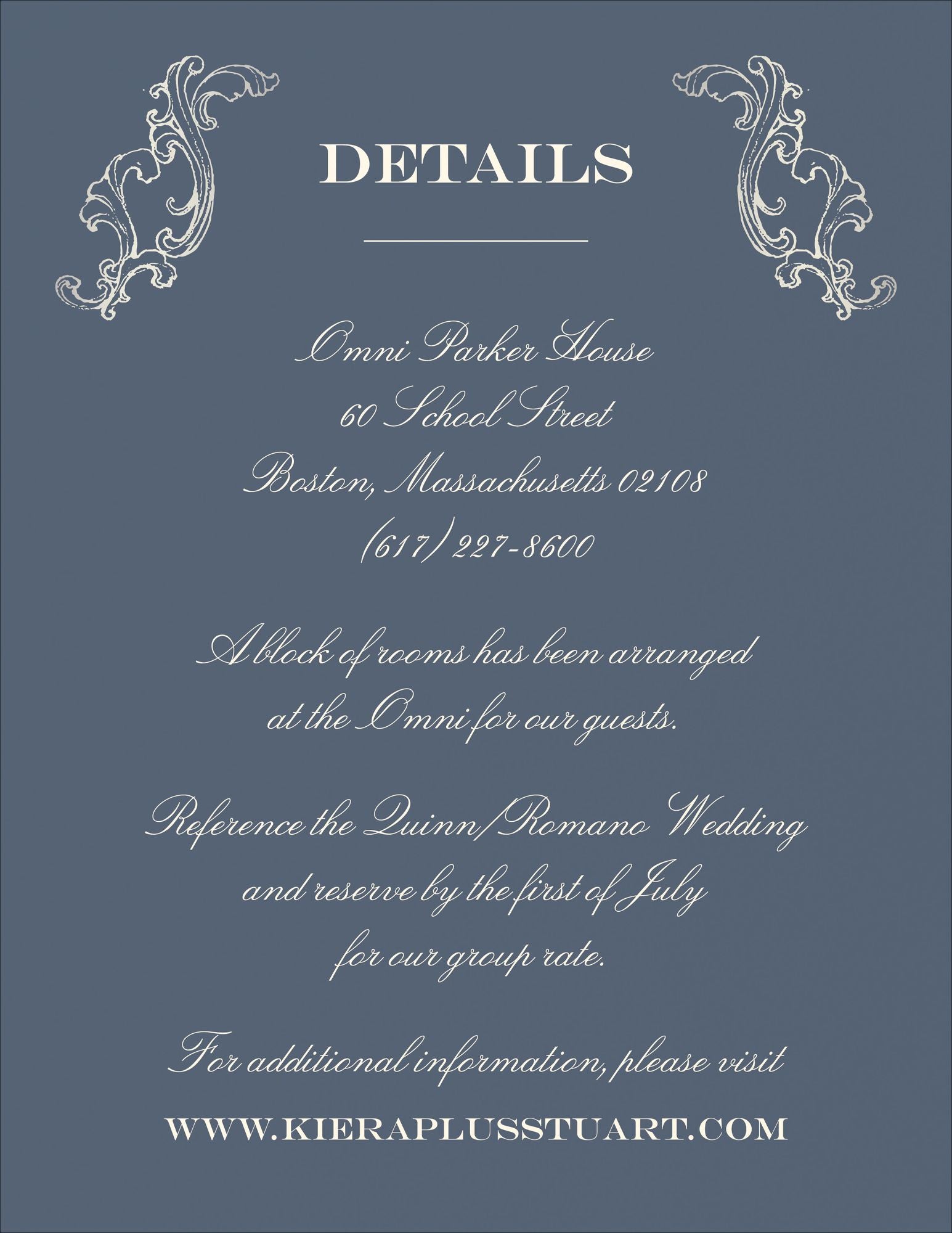 Gilded Filigree Foil Information Card