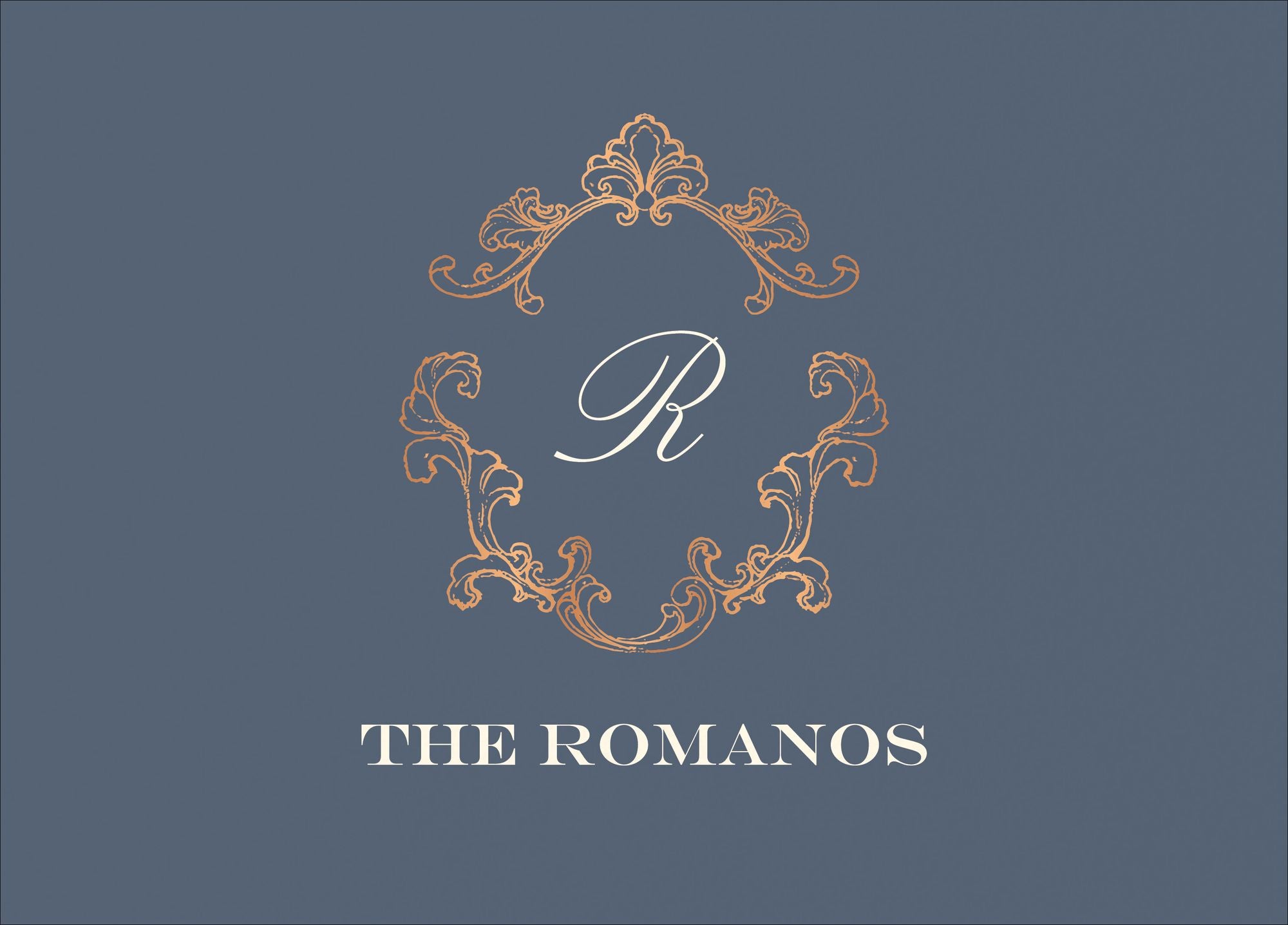 Gilded Filigree Foil Thank You Card