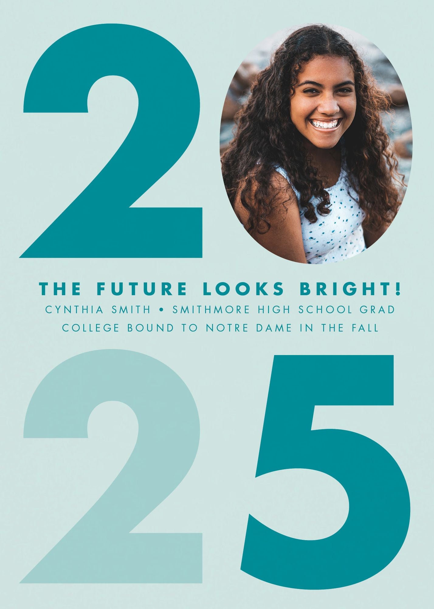 Big Bold Year Graduation Announcement