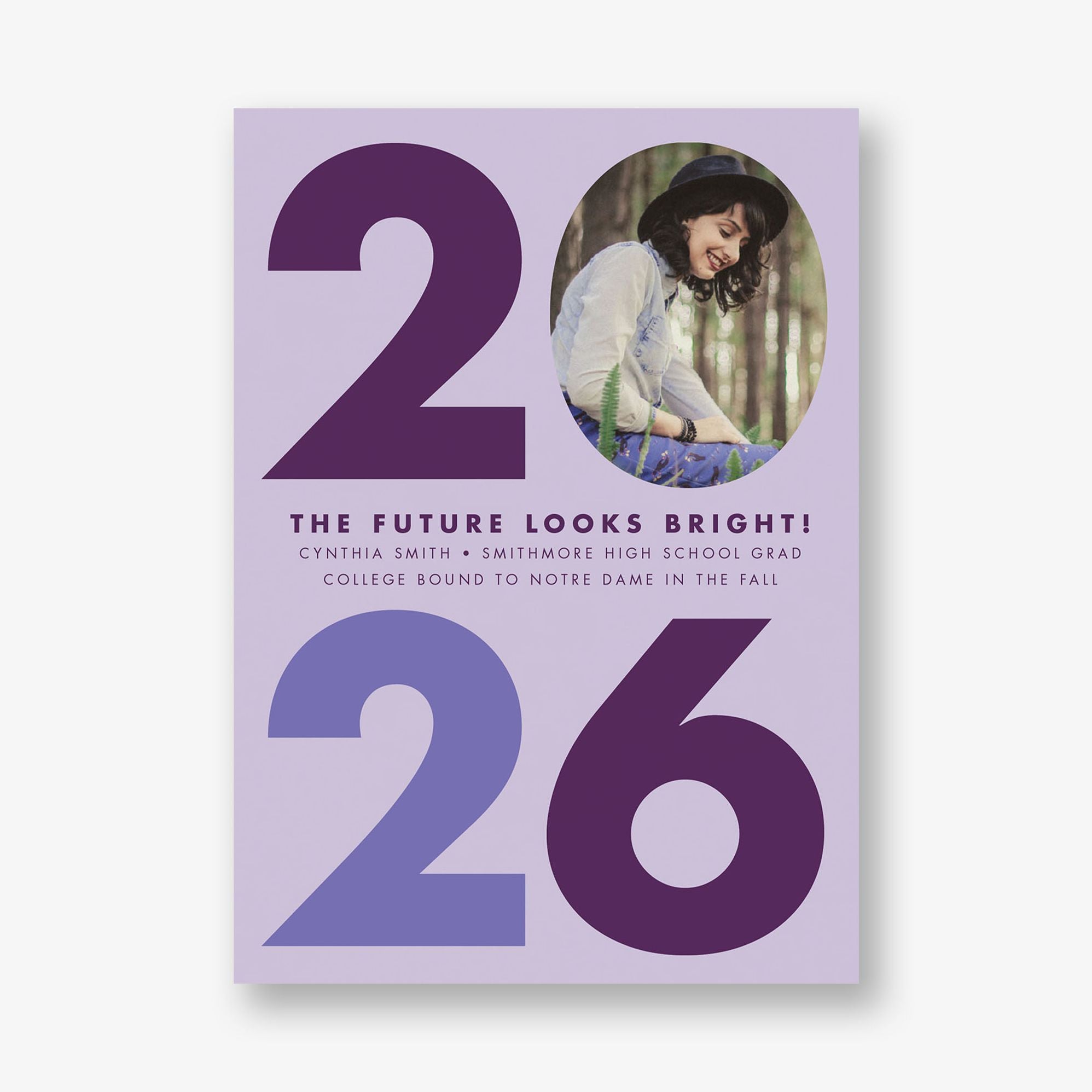 Big Bold Year Graduation Announcement