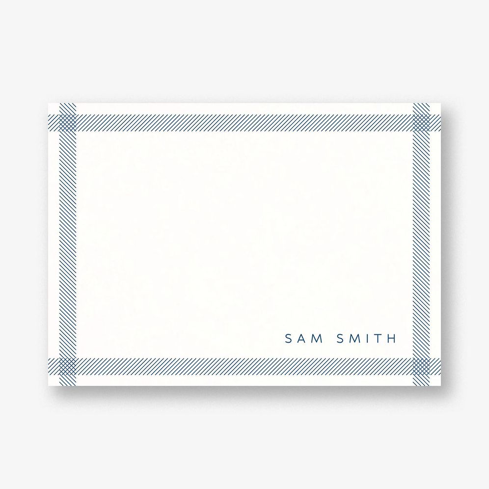 Herringbone Border Stationery