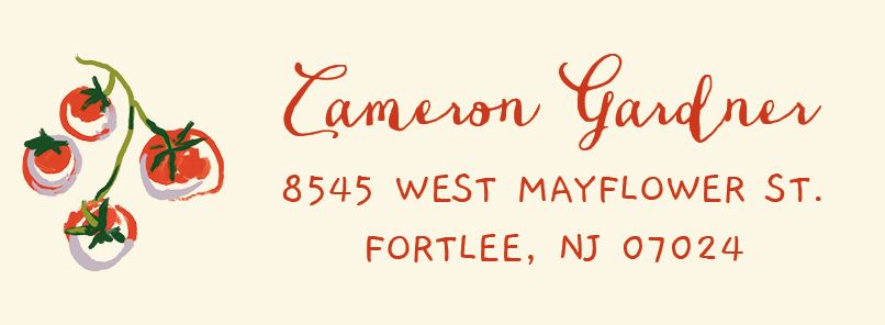Picnic Return Address Label