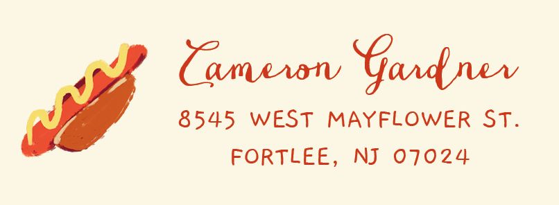 Picnic Return Address Label