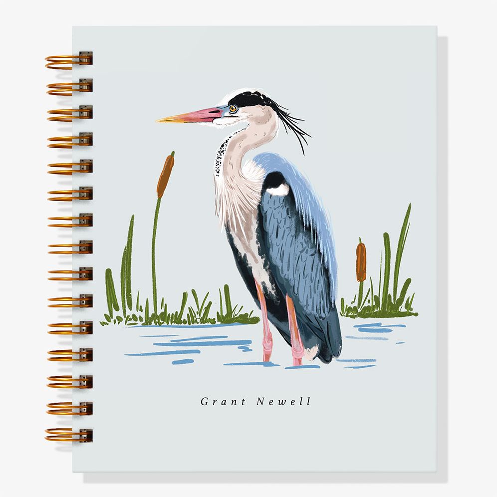 12-Month Great Heron Custom Planner