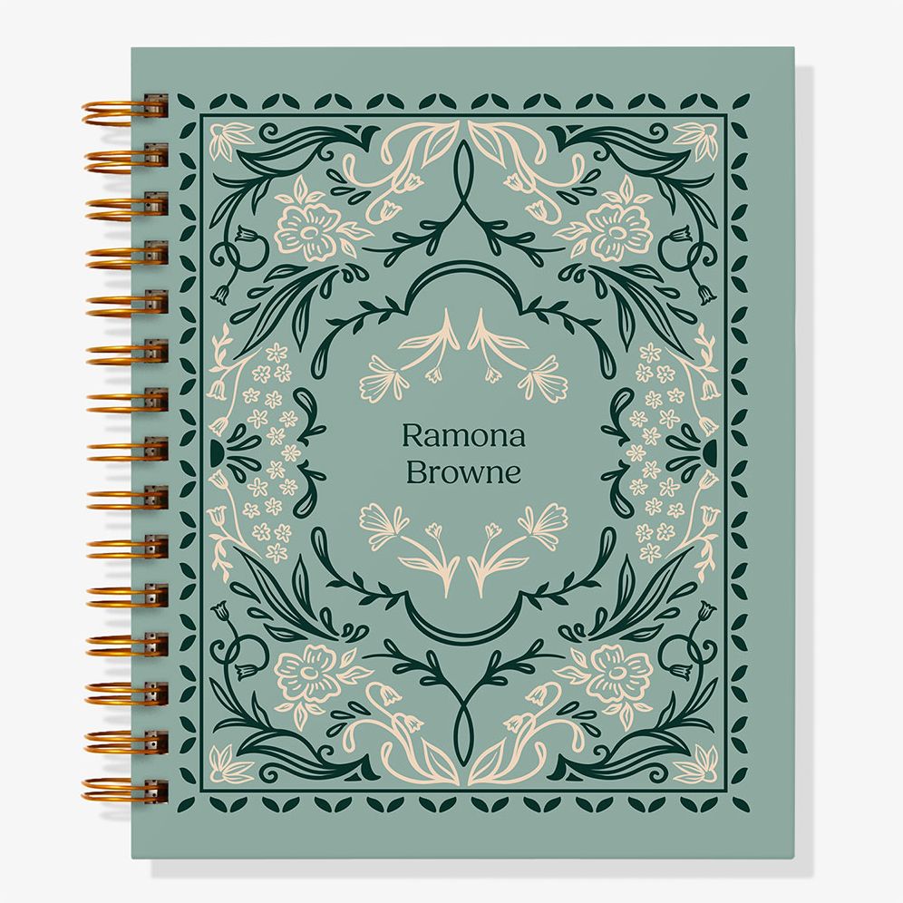 12-Month Ornamental Autumn Custom Planner
