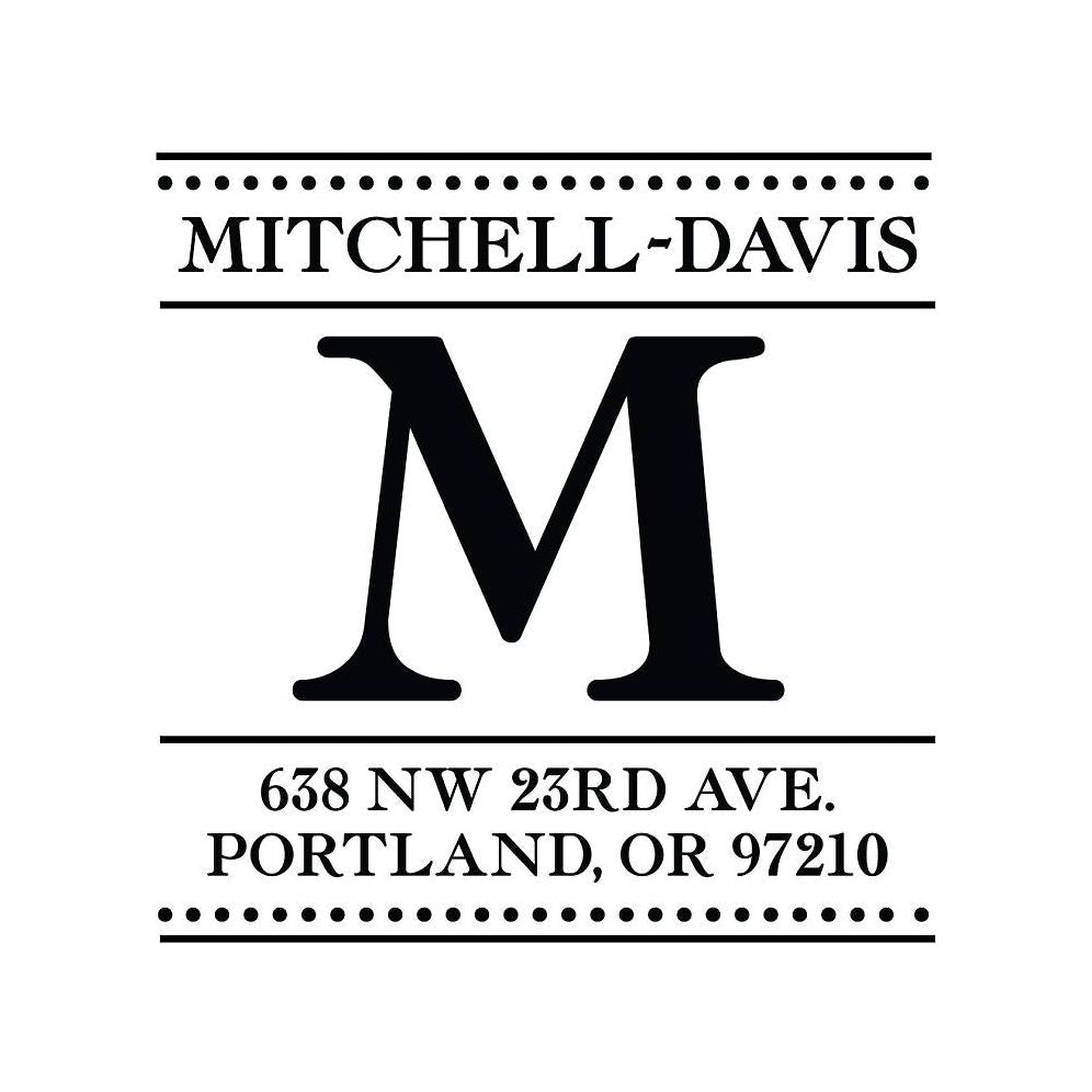 Bold Monogram Custom Stamp and Stamp Tool