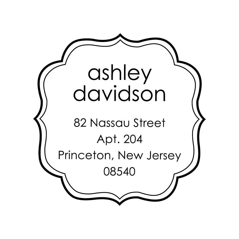 Feminine Flourish Custom Stamp