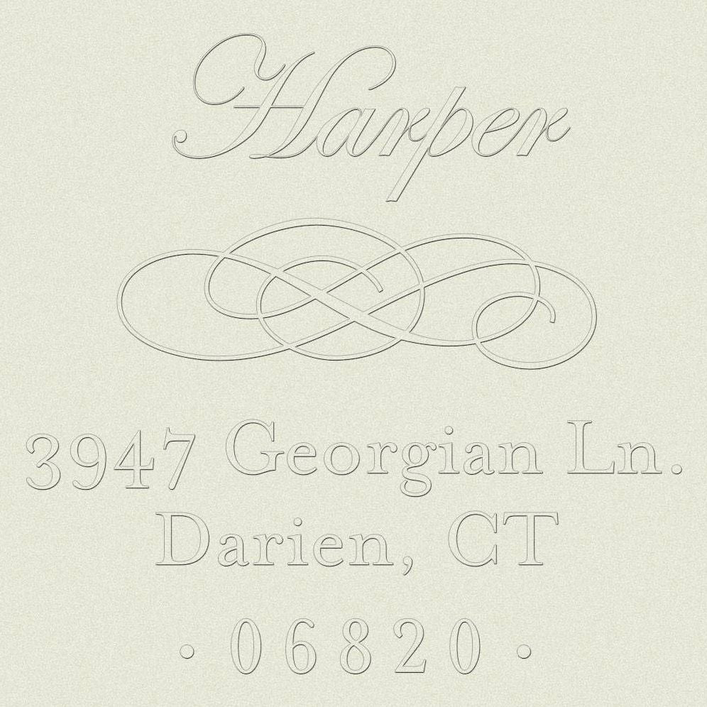 Pearl Border Custom Embosser Plate
