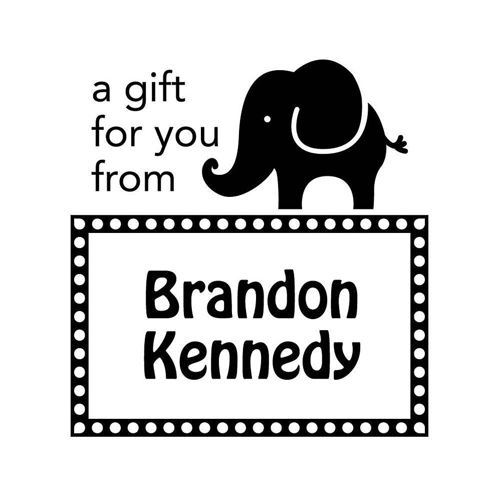 Elephant Gift Custom Stamp
