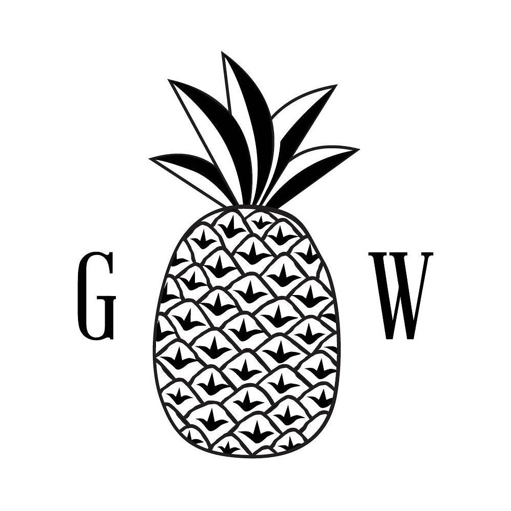 Pineapple Monogram Custom Stamp and Stamp Tool