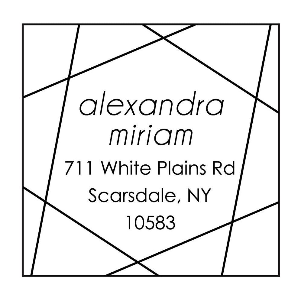 Geometric Script Custom Stamp and Stamp Tool