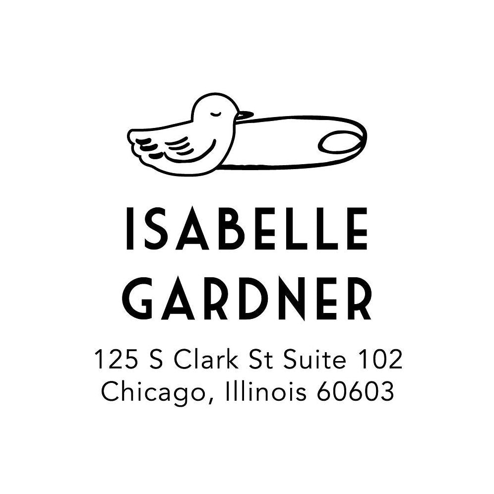 Duck Pin Custom Stamp