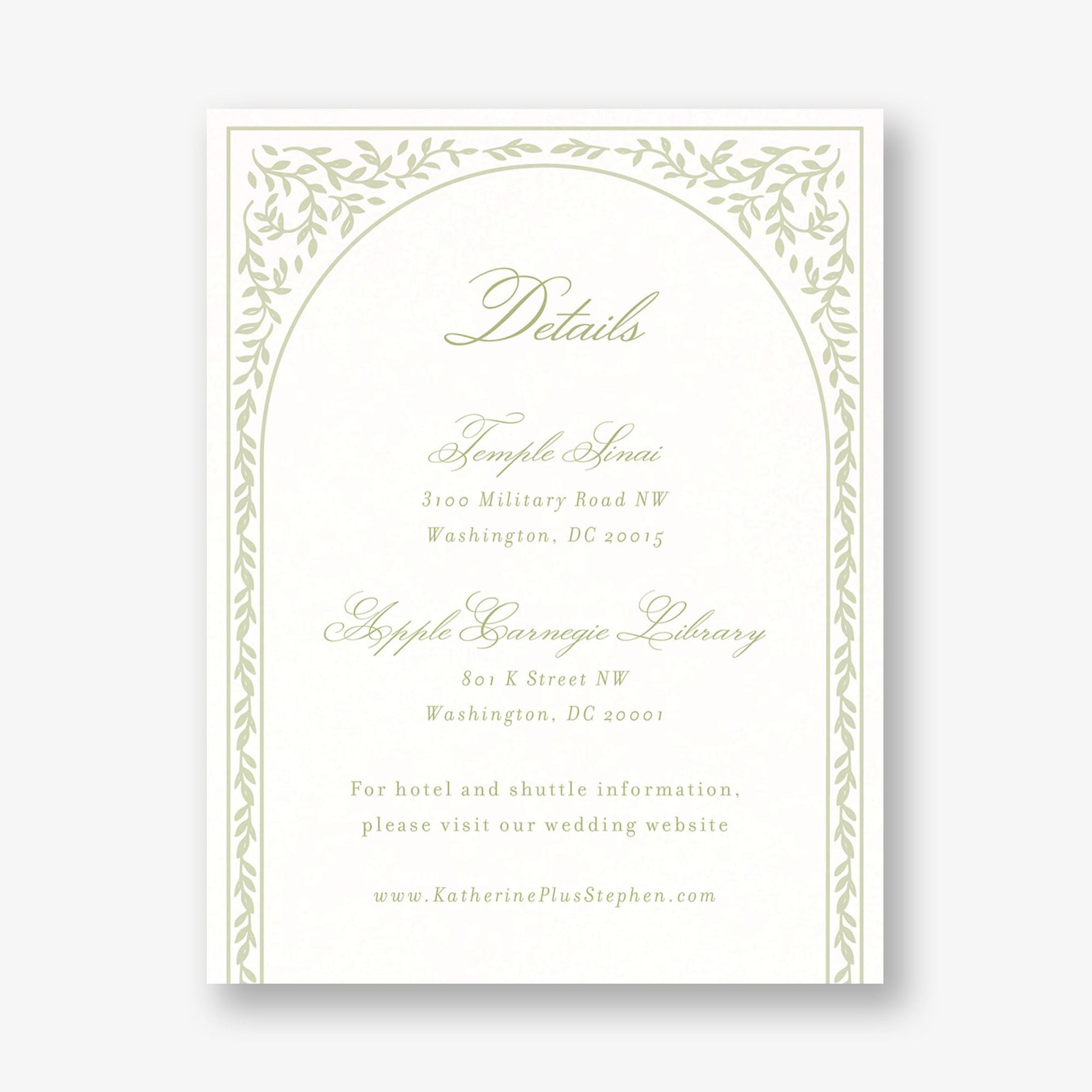 Trellis Vines Information Card