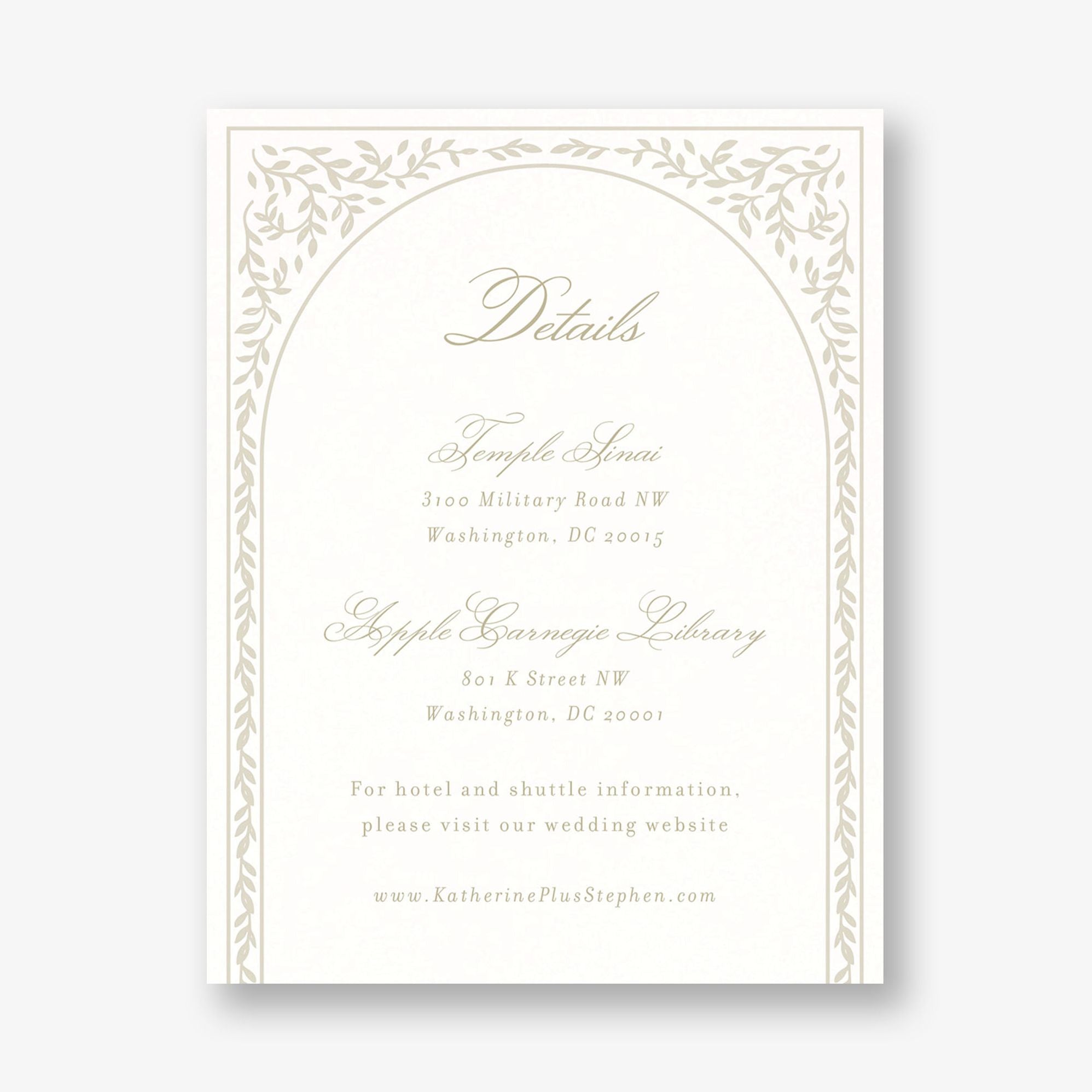 Trellis Vines Information Card