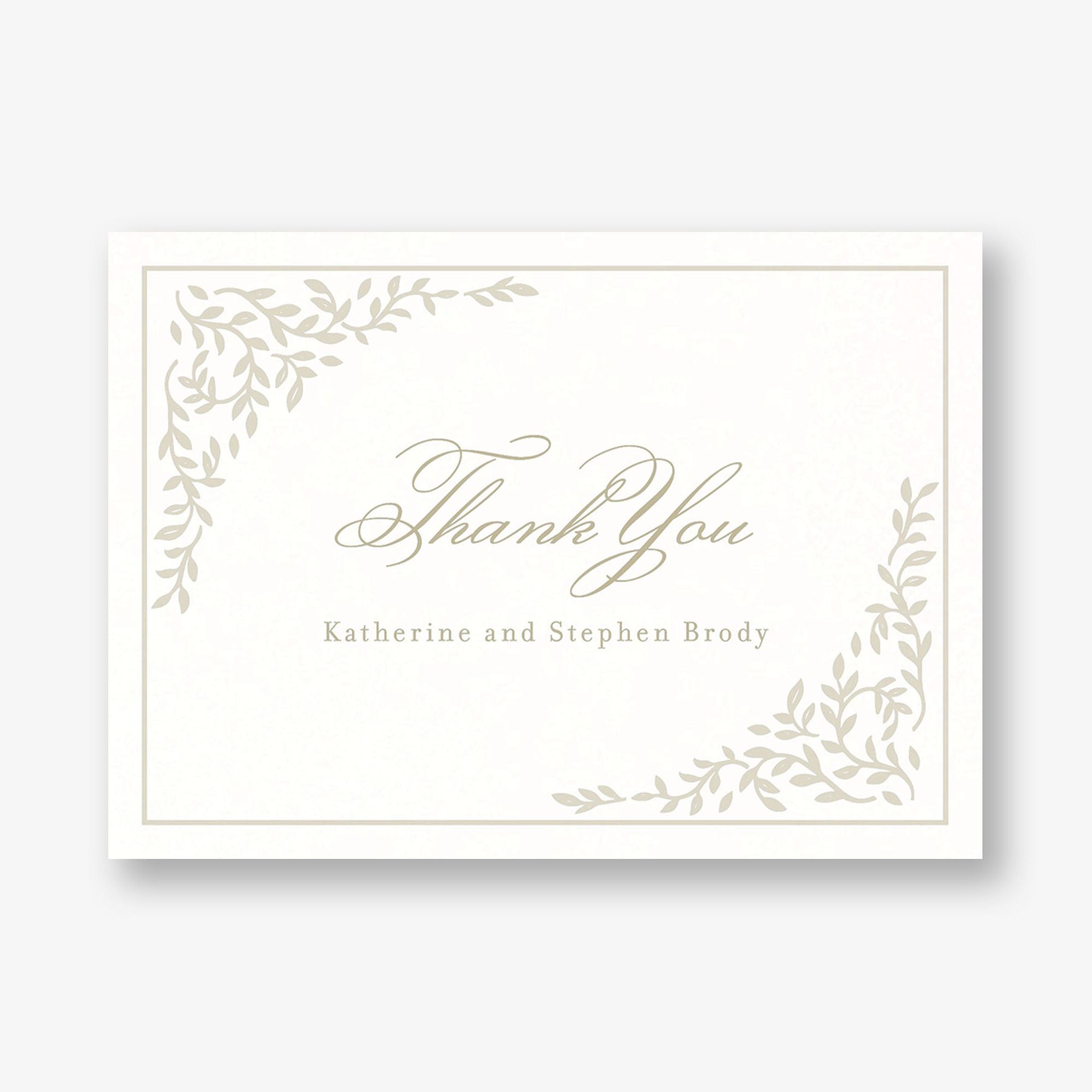 Trellis Vines Thank You Card