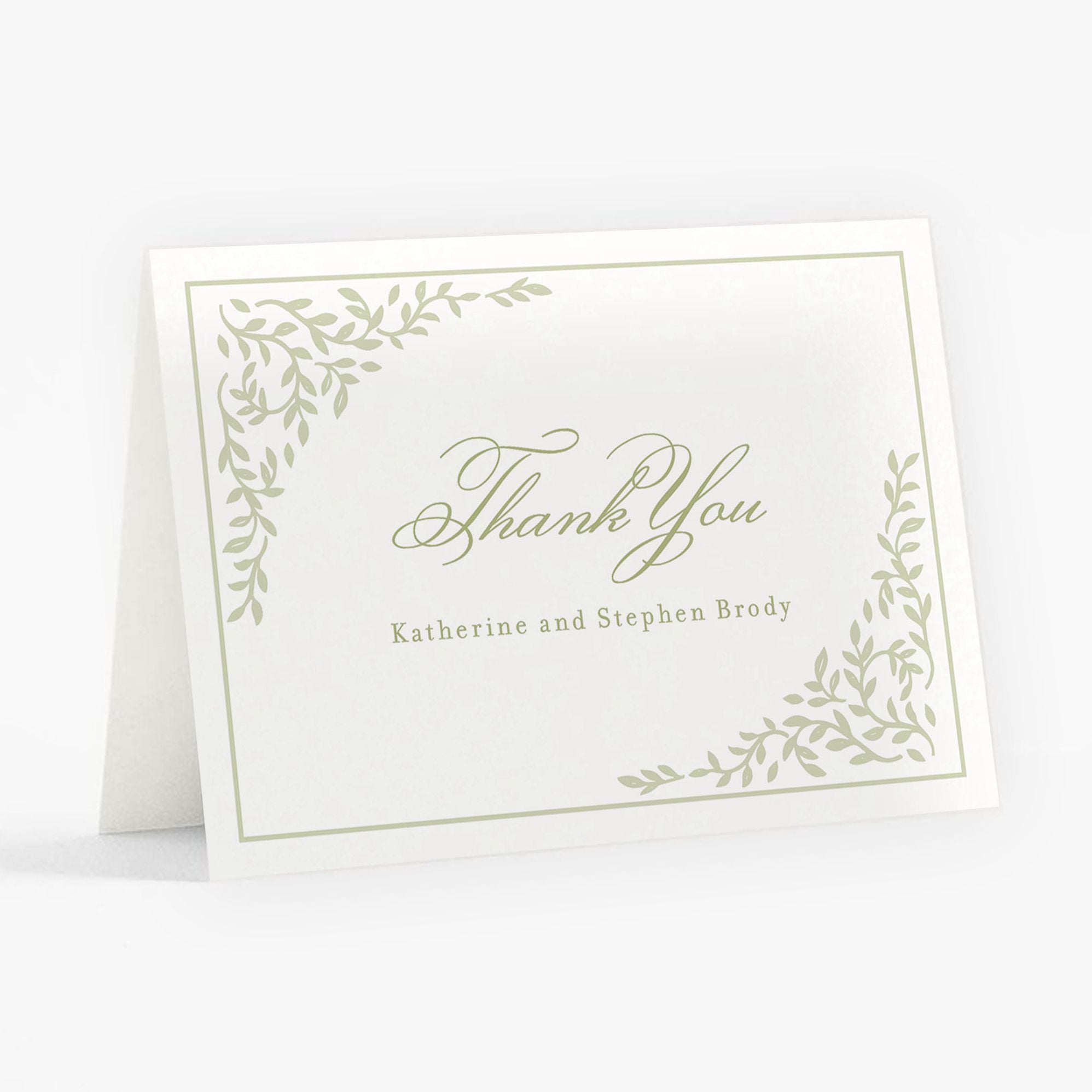 Trellis Vines Thank You Card