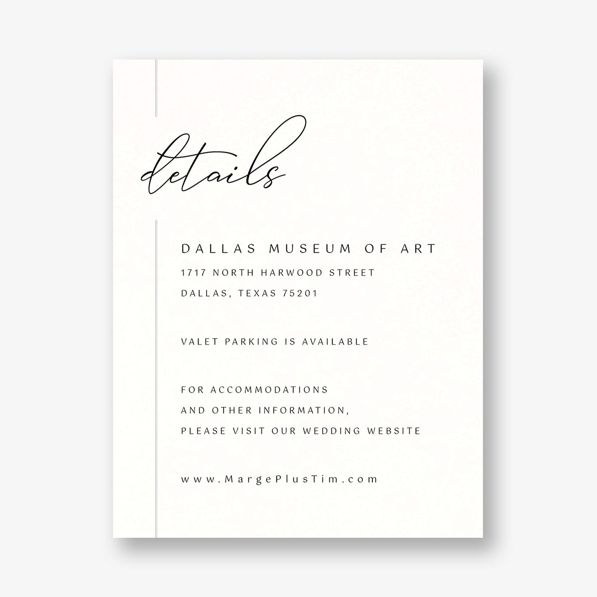 Contemporary Borderline Foil Details Card