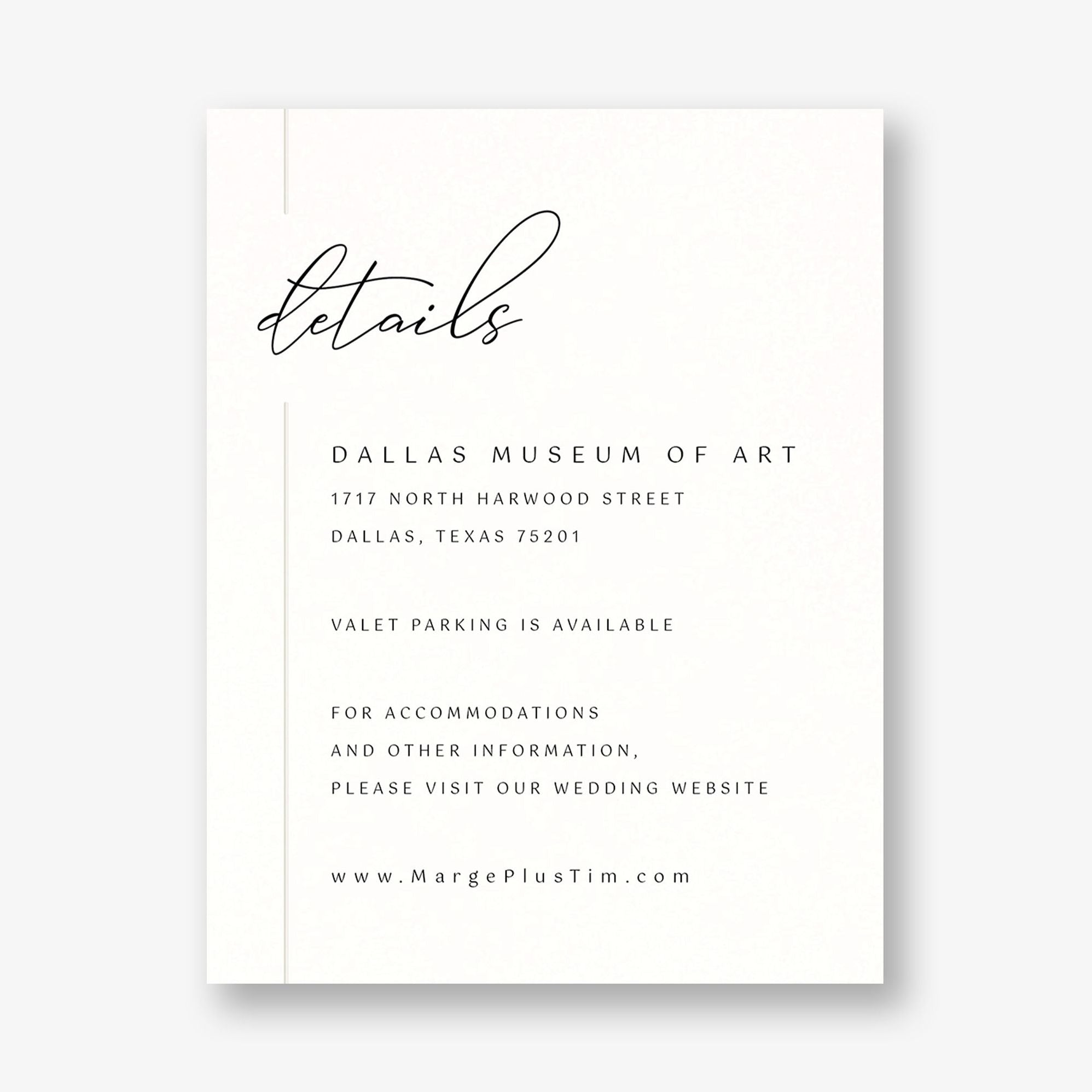 Contemporary Borderline Foil Details Card