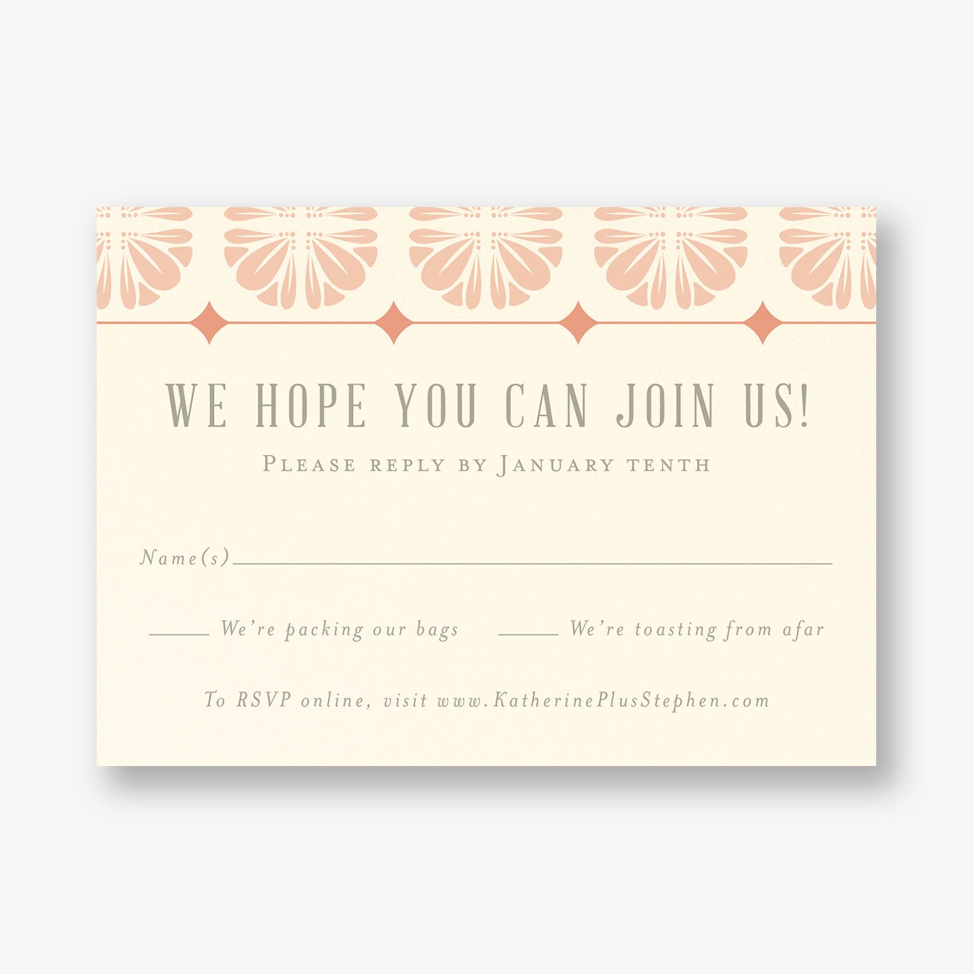 Scalloped Tile Response Card