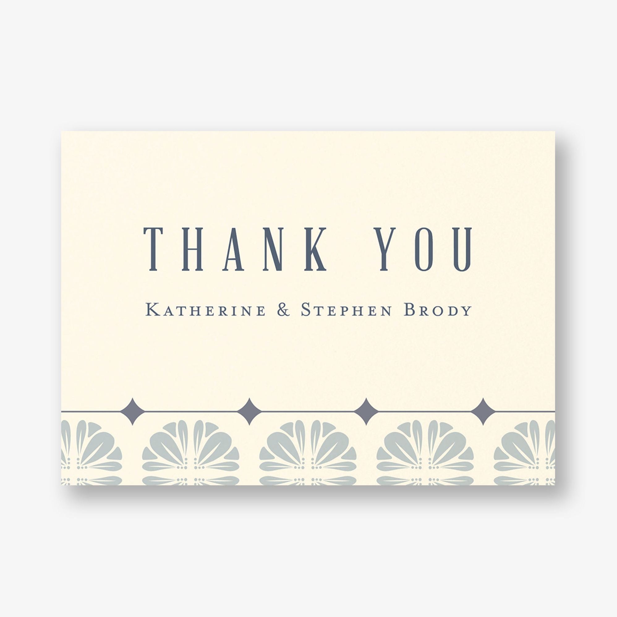 Scalloped Tile Thank You Card