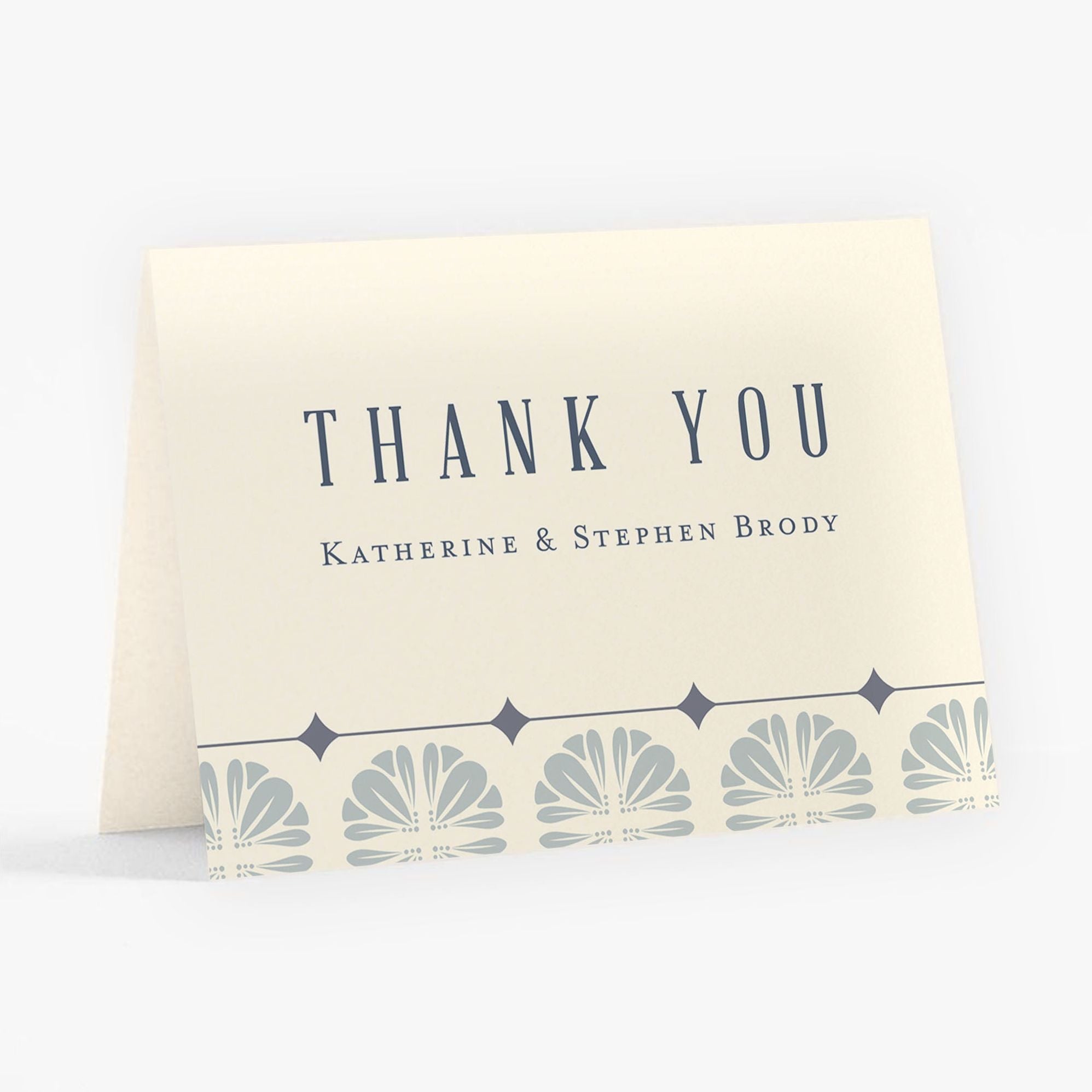 Scalloped Tile Thank You Card