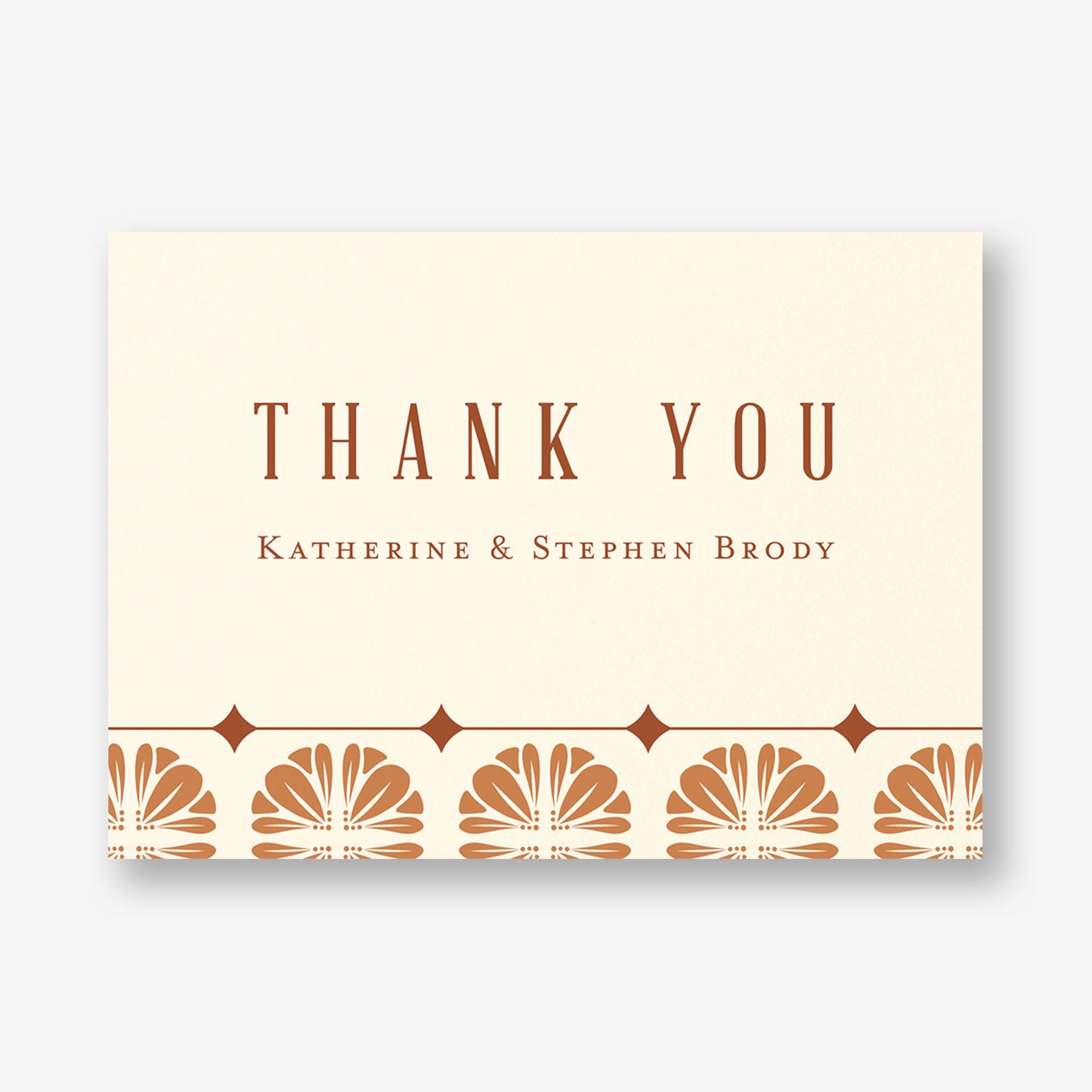 Scalloped Tile Thank You Card