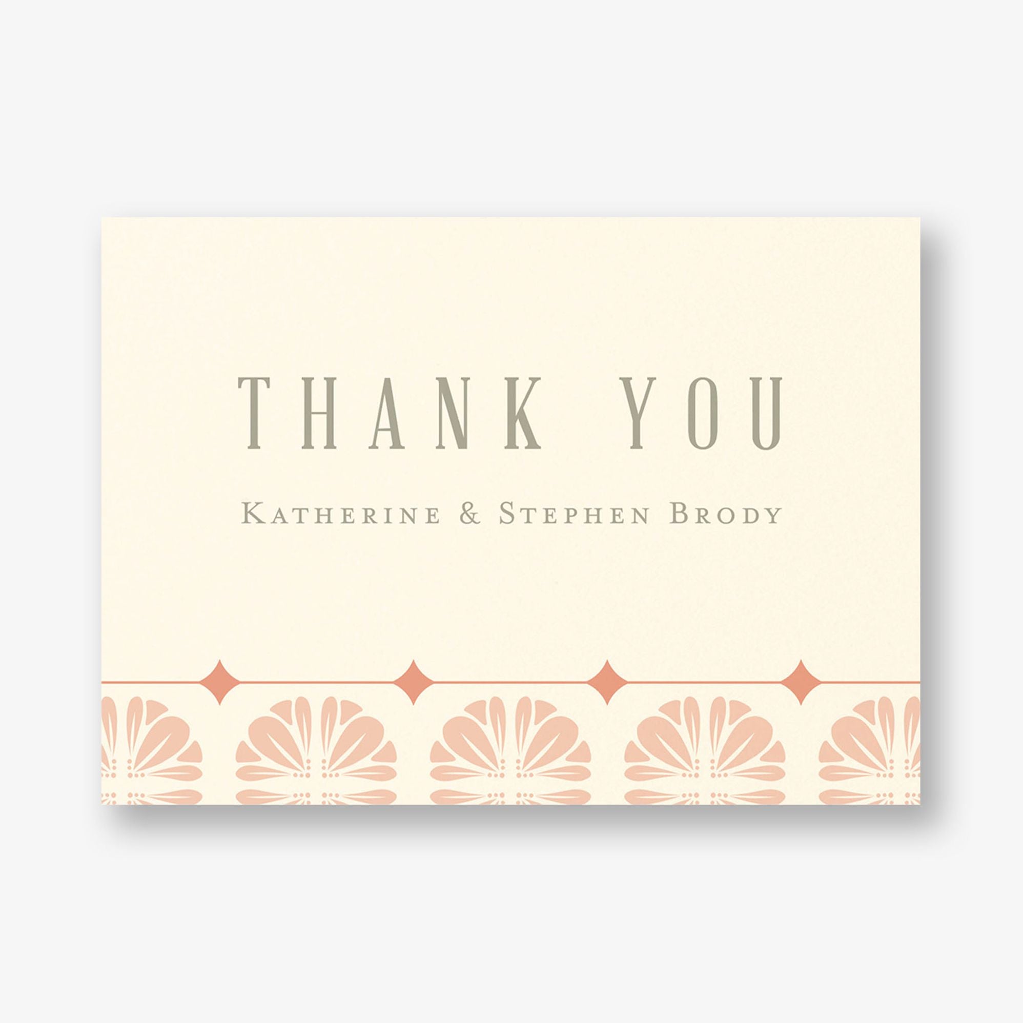 Scalloped Tile Thank You Card